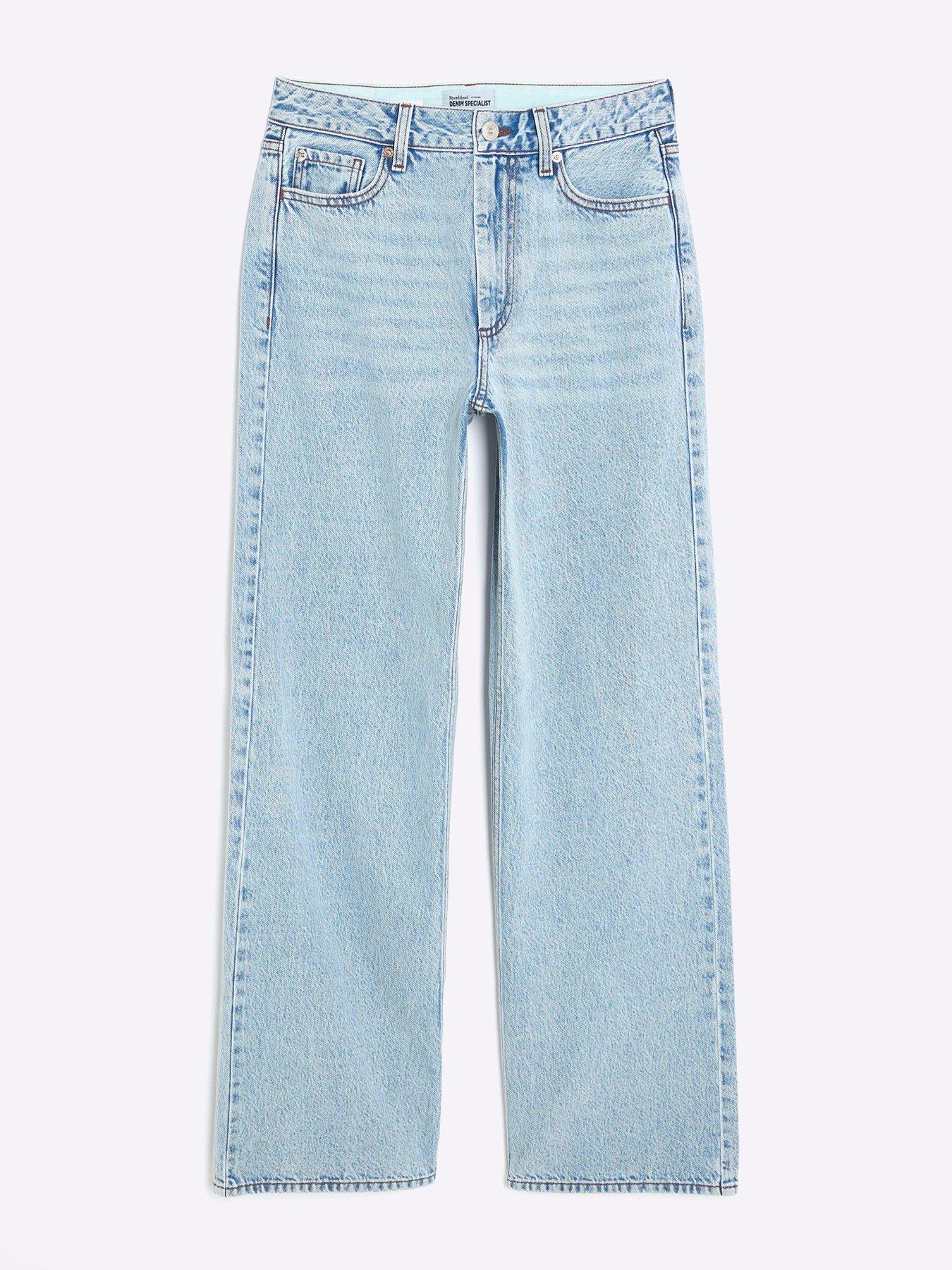 Image 6 of 7 of River Island Relaxed Straight Bieber - Blue