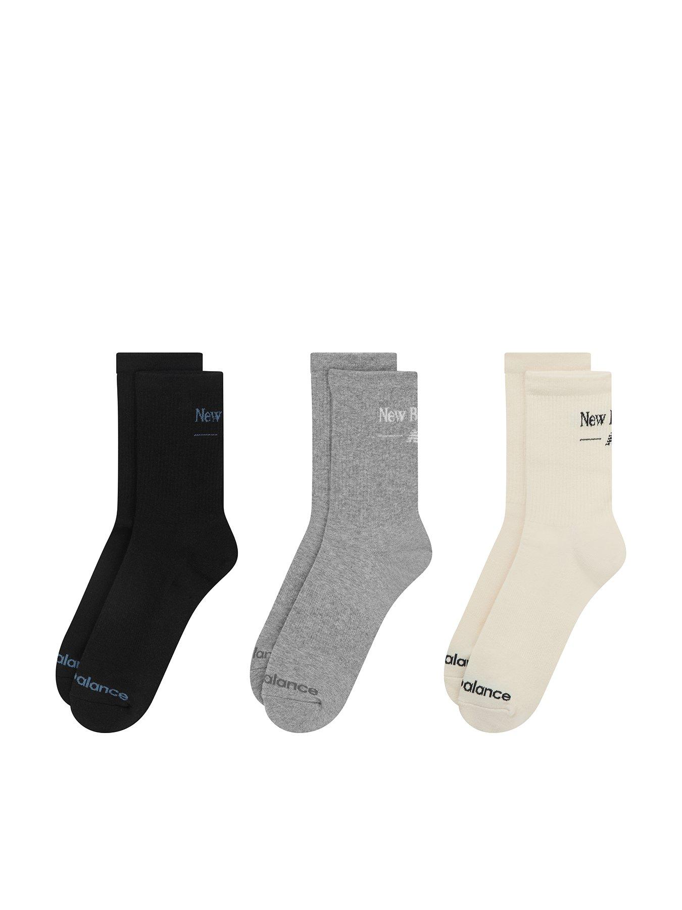 New Balance Nb Script Logo Quarter Crew - 3 Pack - Multi