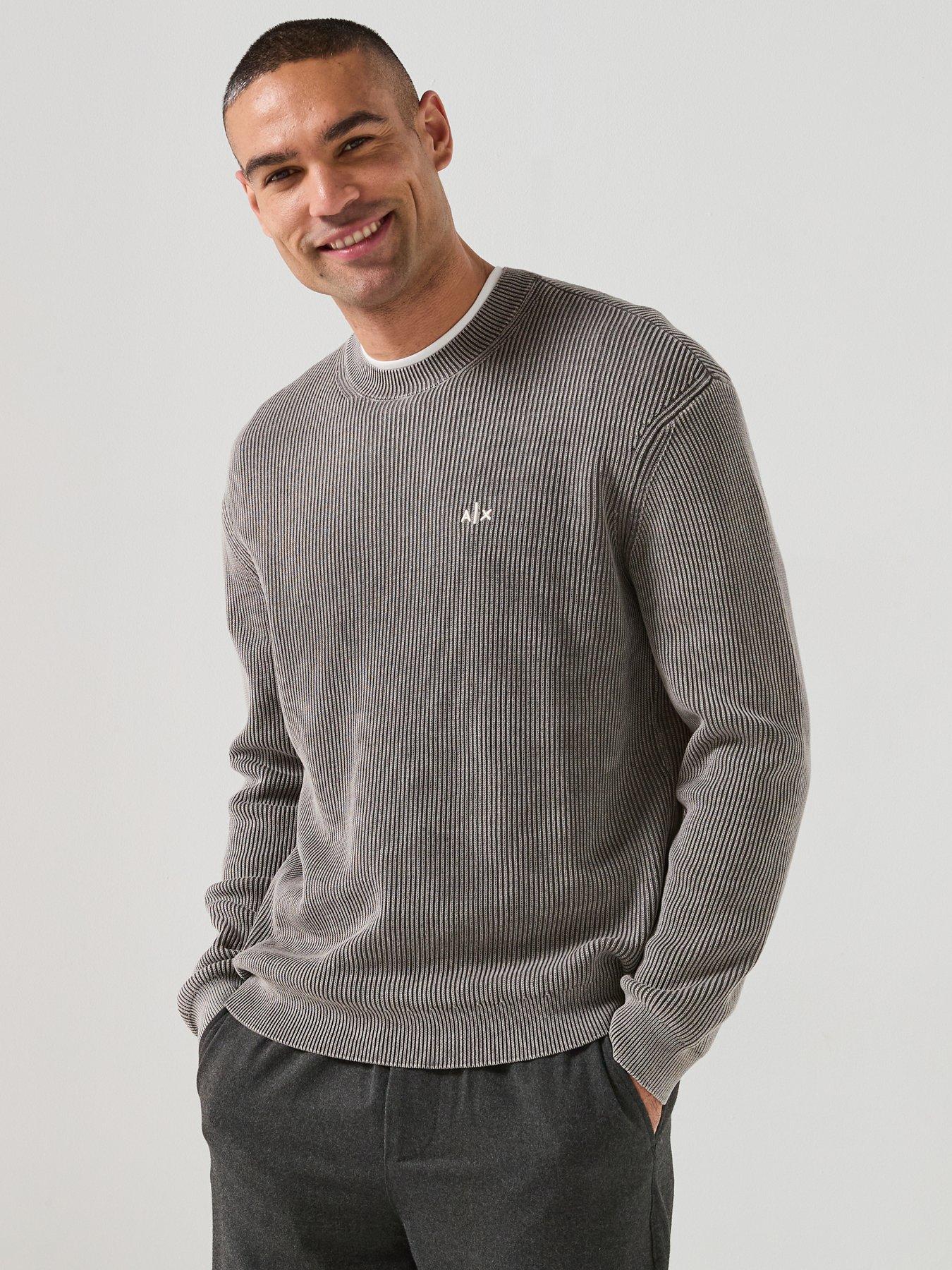 Armani Exchange Knitted Jumper - Dark Khaki