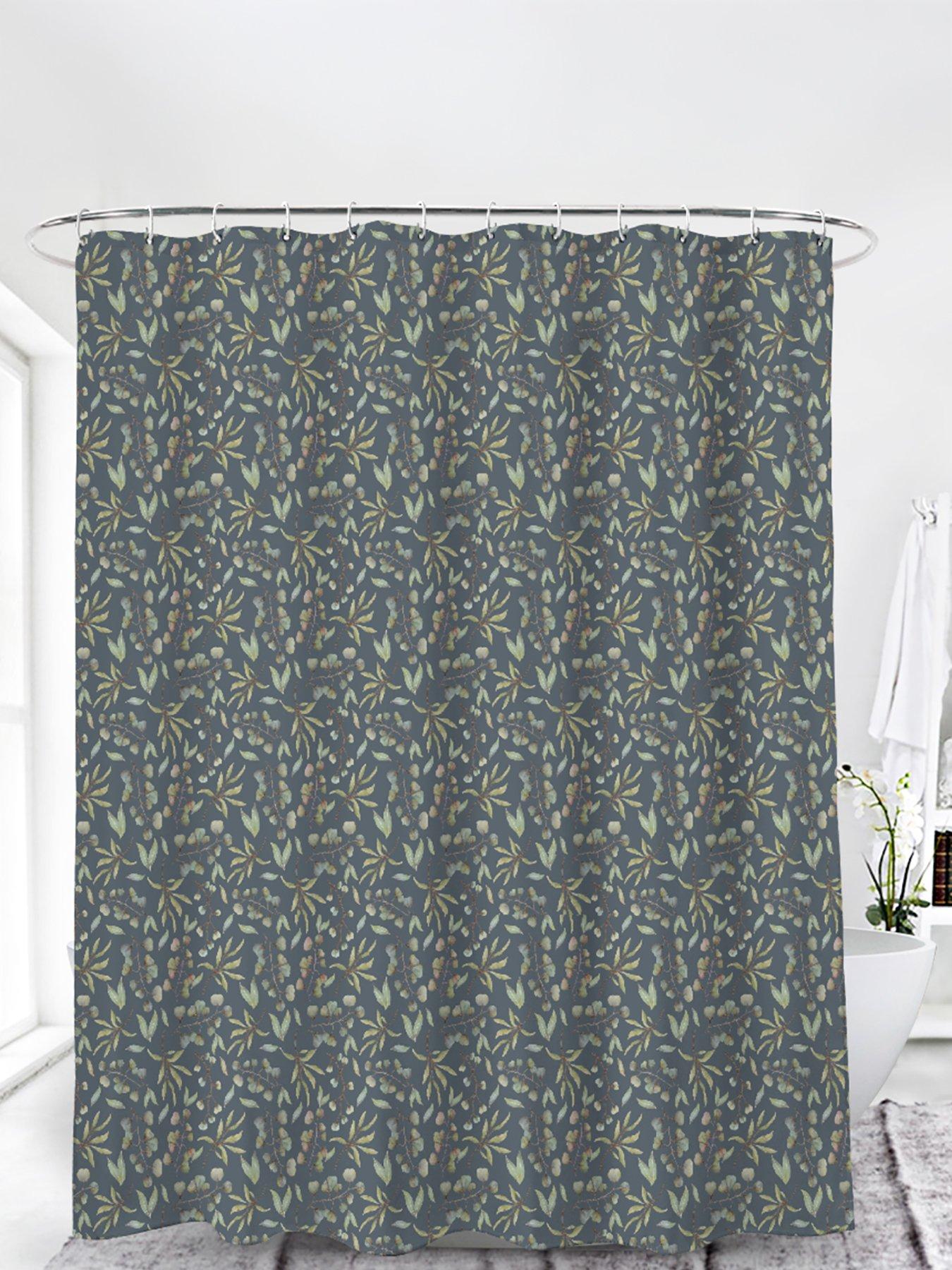 Image 1 of 2 of AQUALONA Botanical Shower Curtain