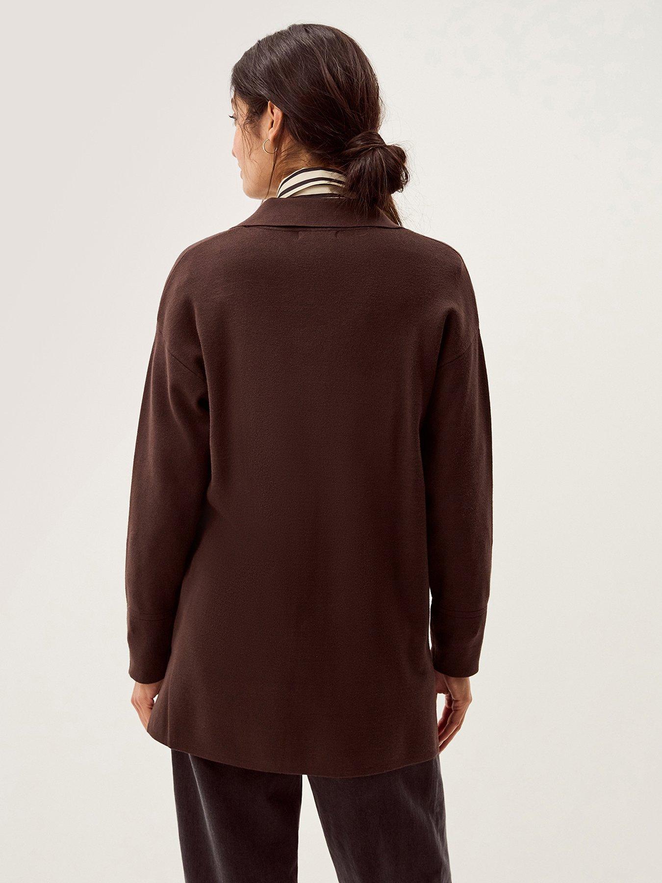 Image 2 of 5 of Monsoon Nina Knitted Jacket - Brown