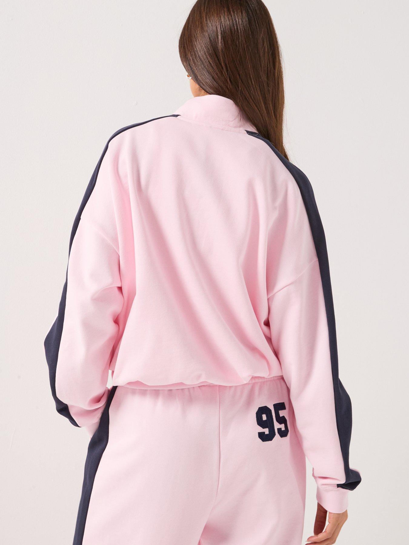 Juicy Couture College Crest 1/4 Zip Track Top - Pink | Very