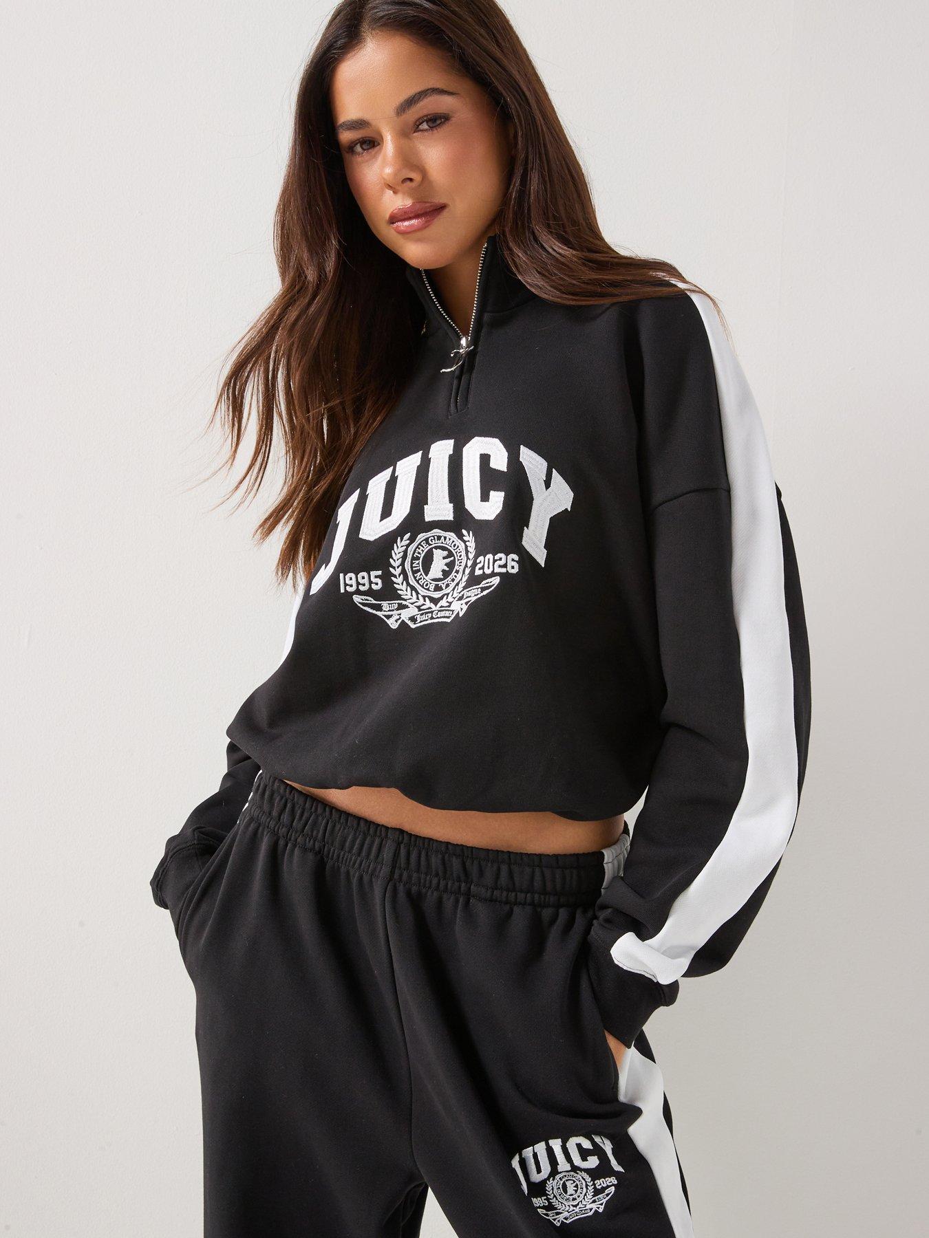 Juicy Couture College Crest 1/4 Zip Track Top