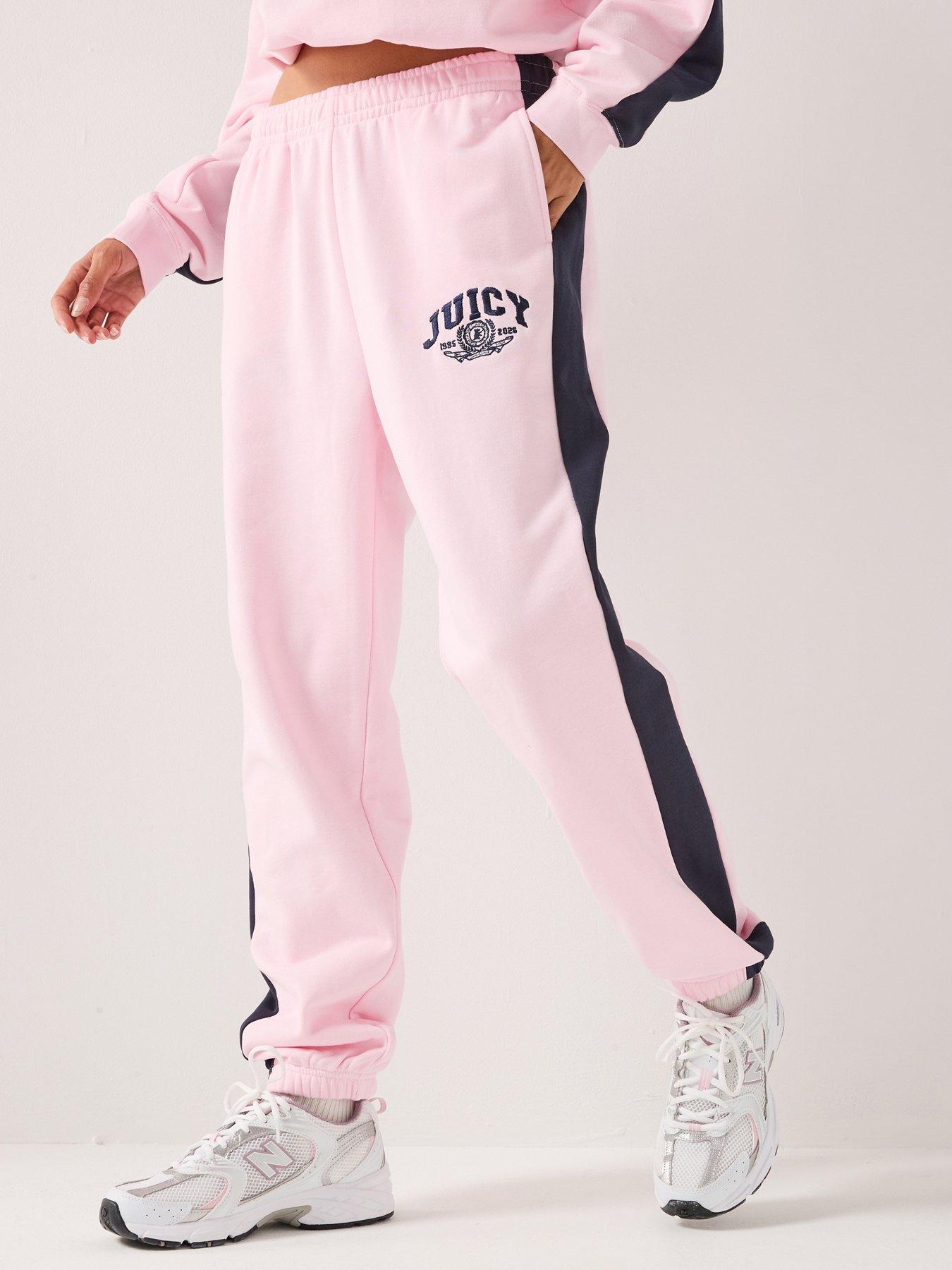 Juicy Couture College Crest Cuffed Trackpants - Pink
