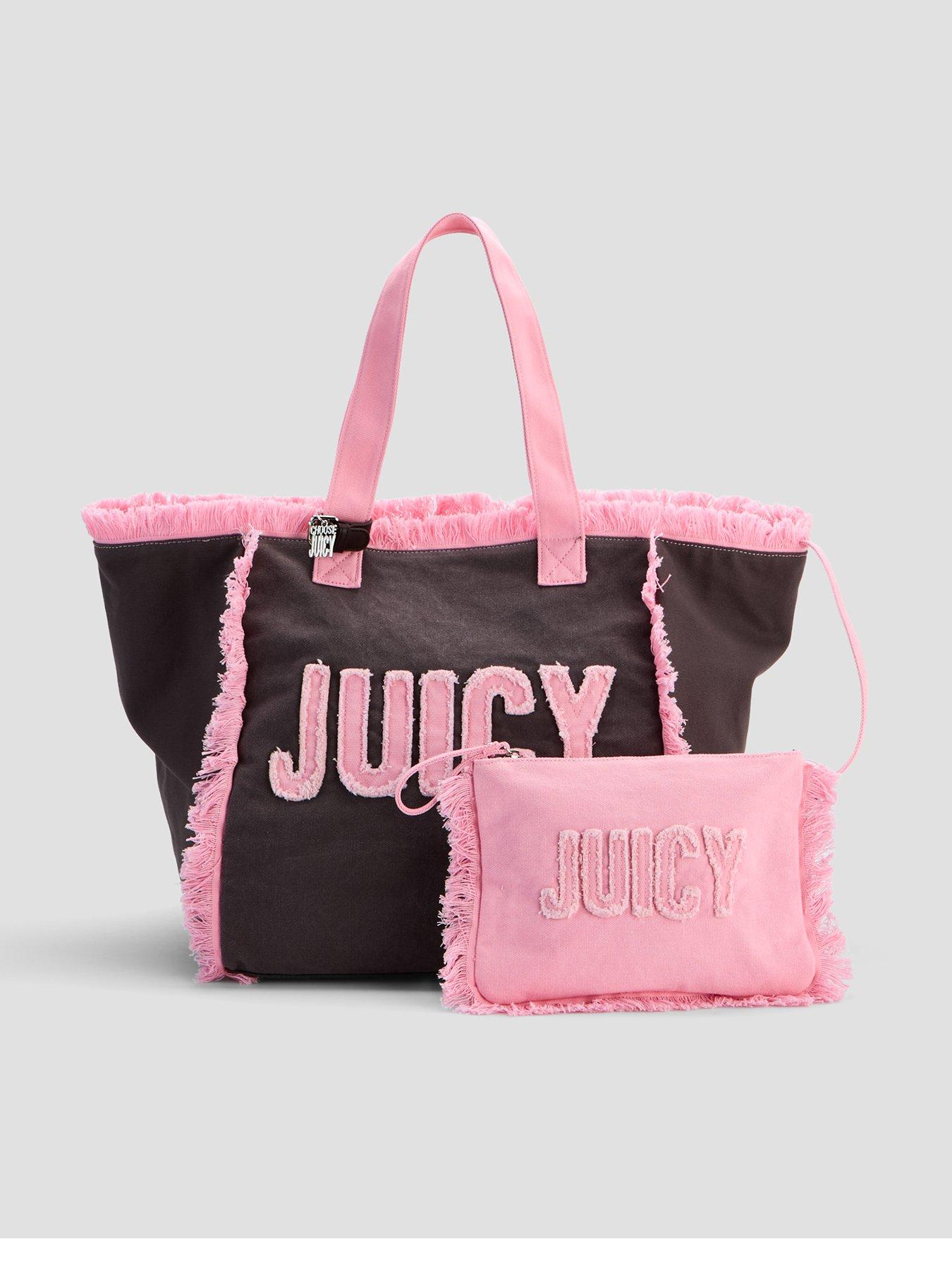 Juicy Couture Mirna Beach Shopping Trip Cotton/ Pu Lt. Java