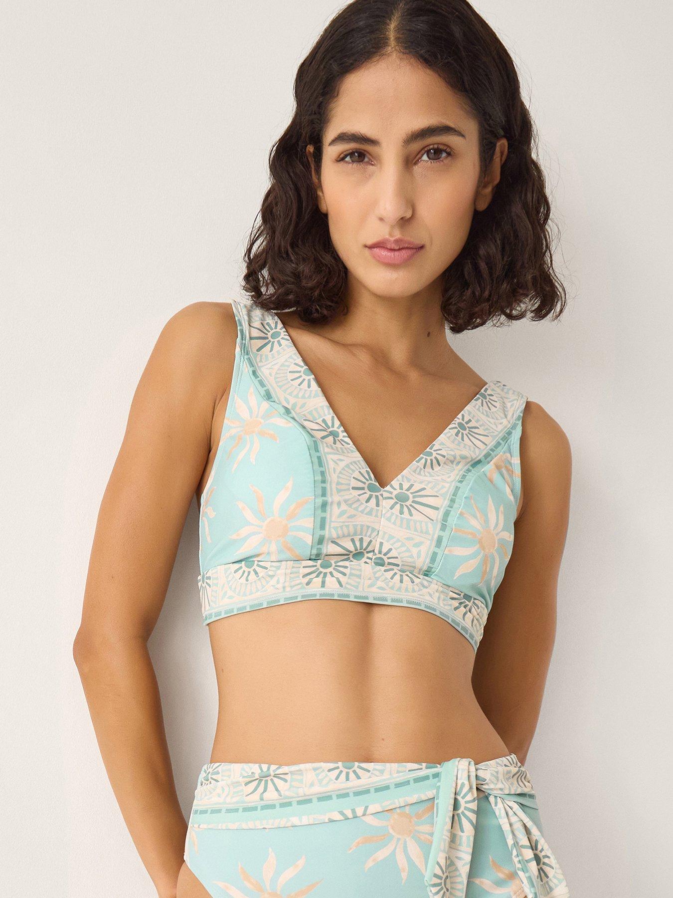 Image 1 of 5 of Monsoon Tashie Bikini Top - Blue