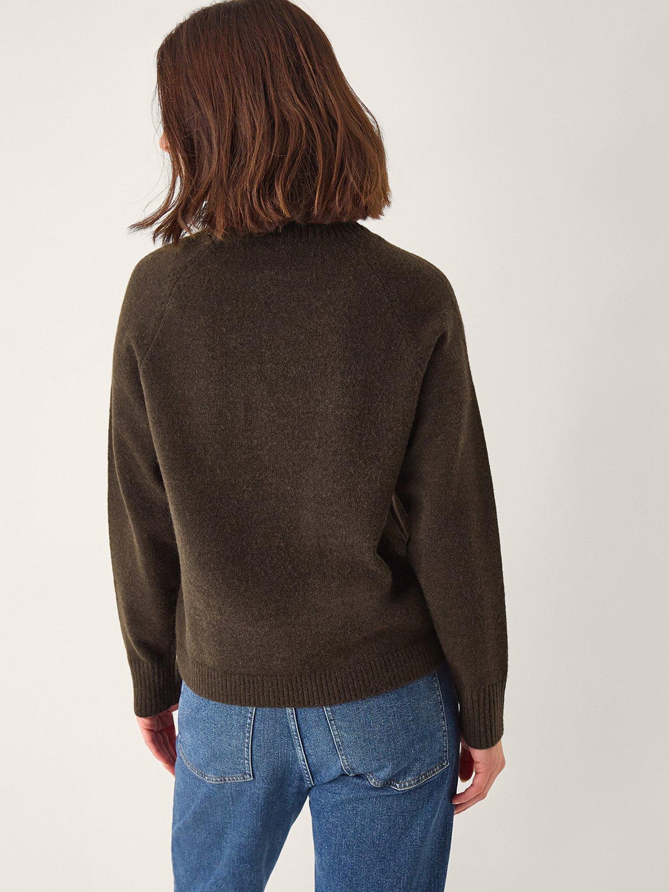 Image 2 of 5 of Monsoon Bray Button Jumper - Brown