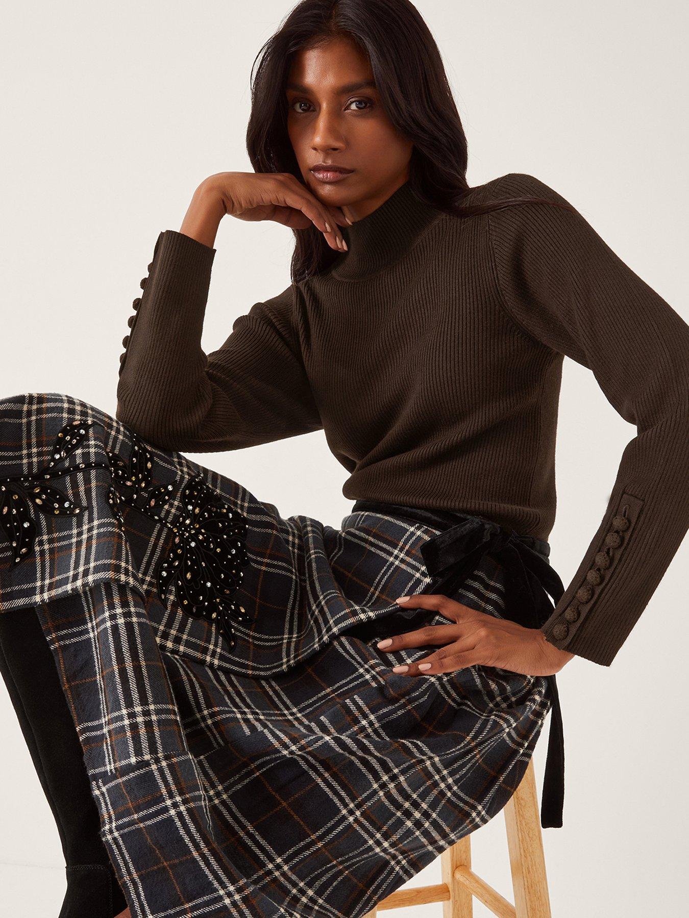 Image 5 of 5 of Monsoon Ruby Rib Polo Neck