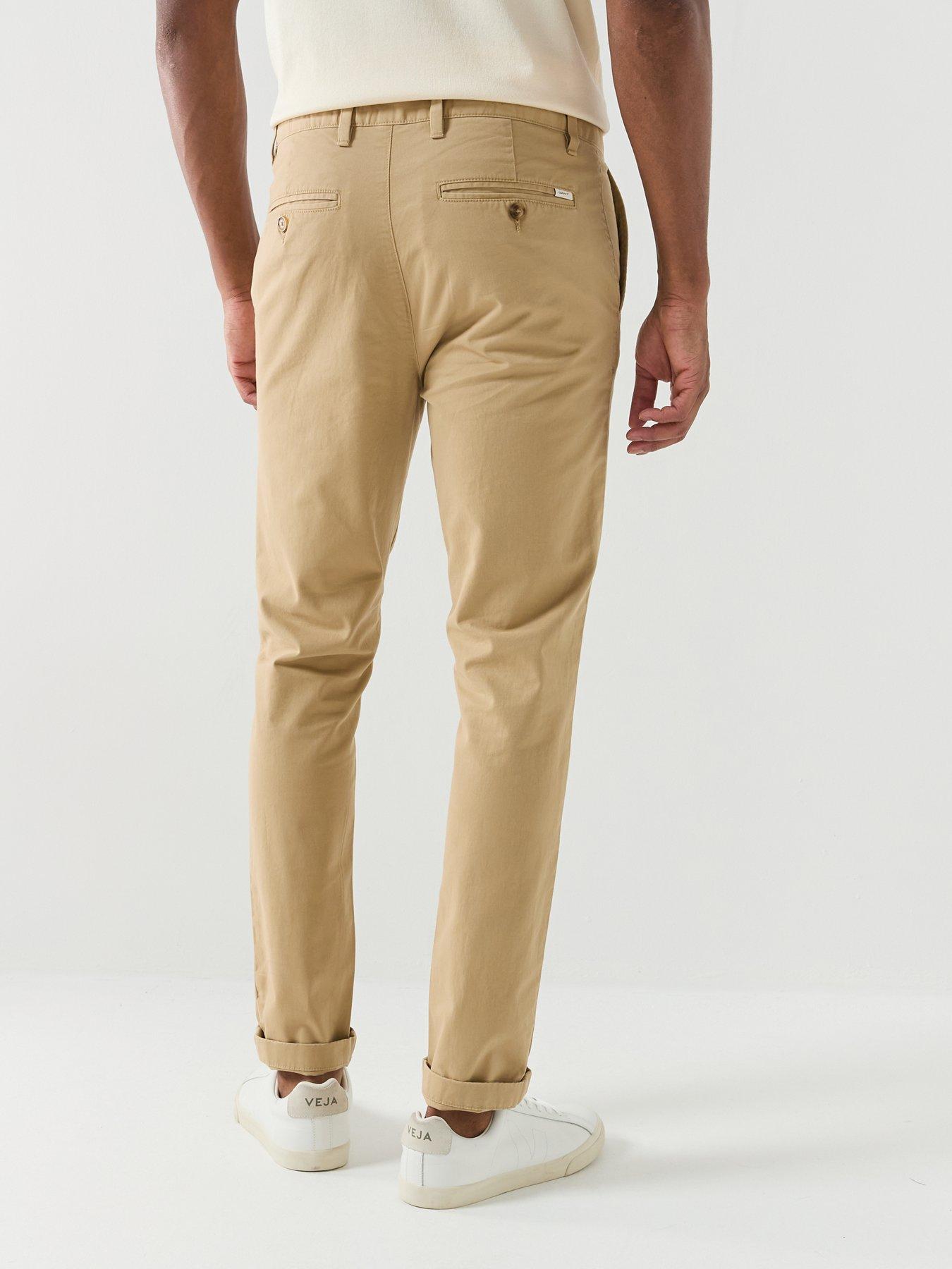 Image 2 of 5 of GANT Classic Slim Fit Chinos - Beige