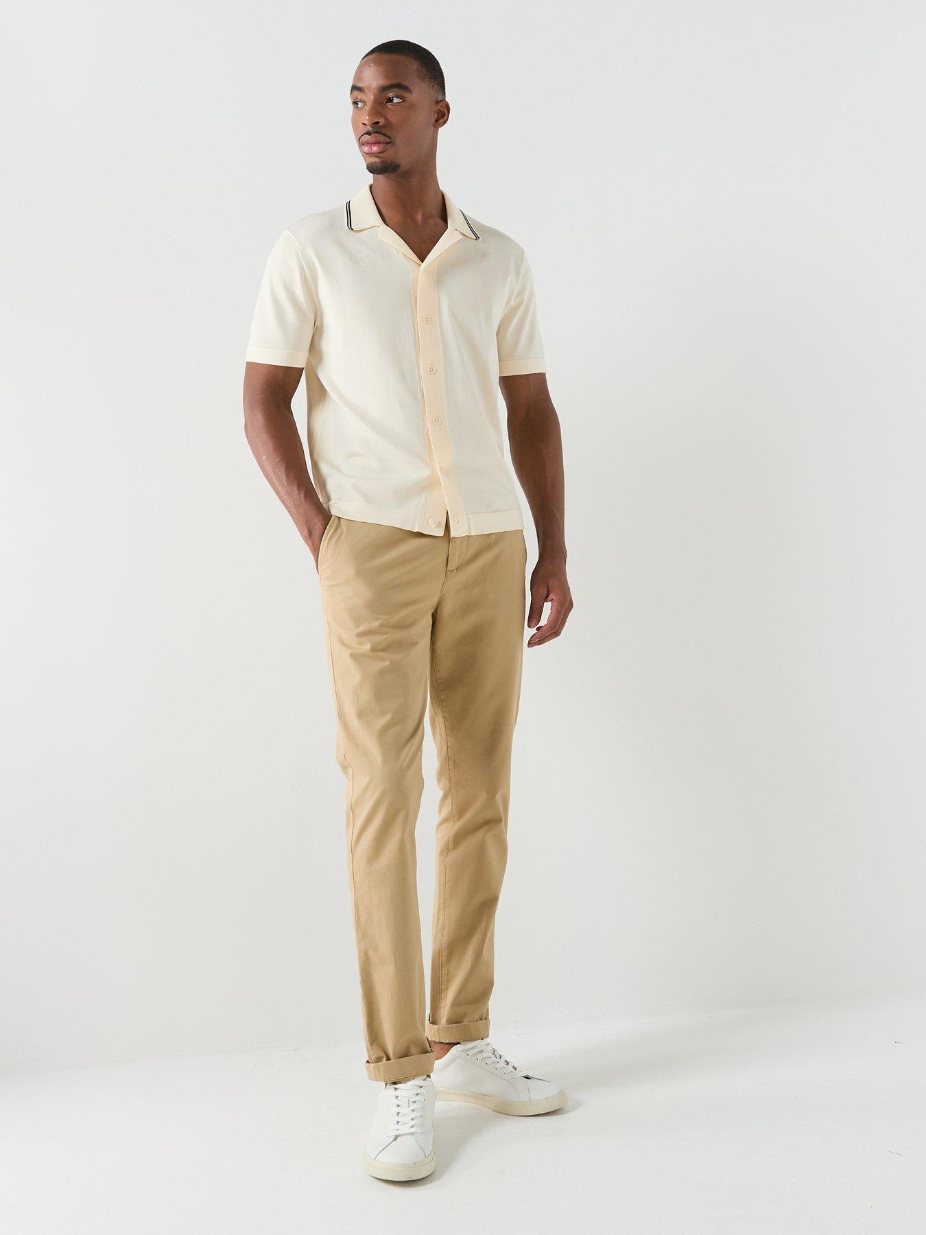 Image 3 of 5 of GANT Classic Slim Fit Chinos - Beige