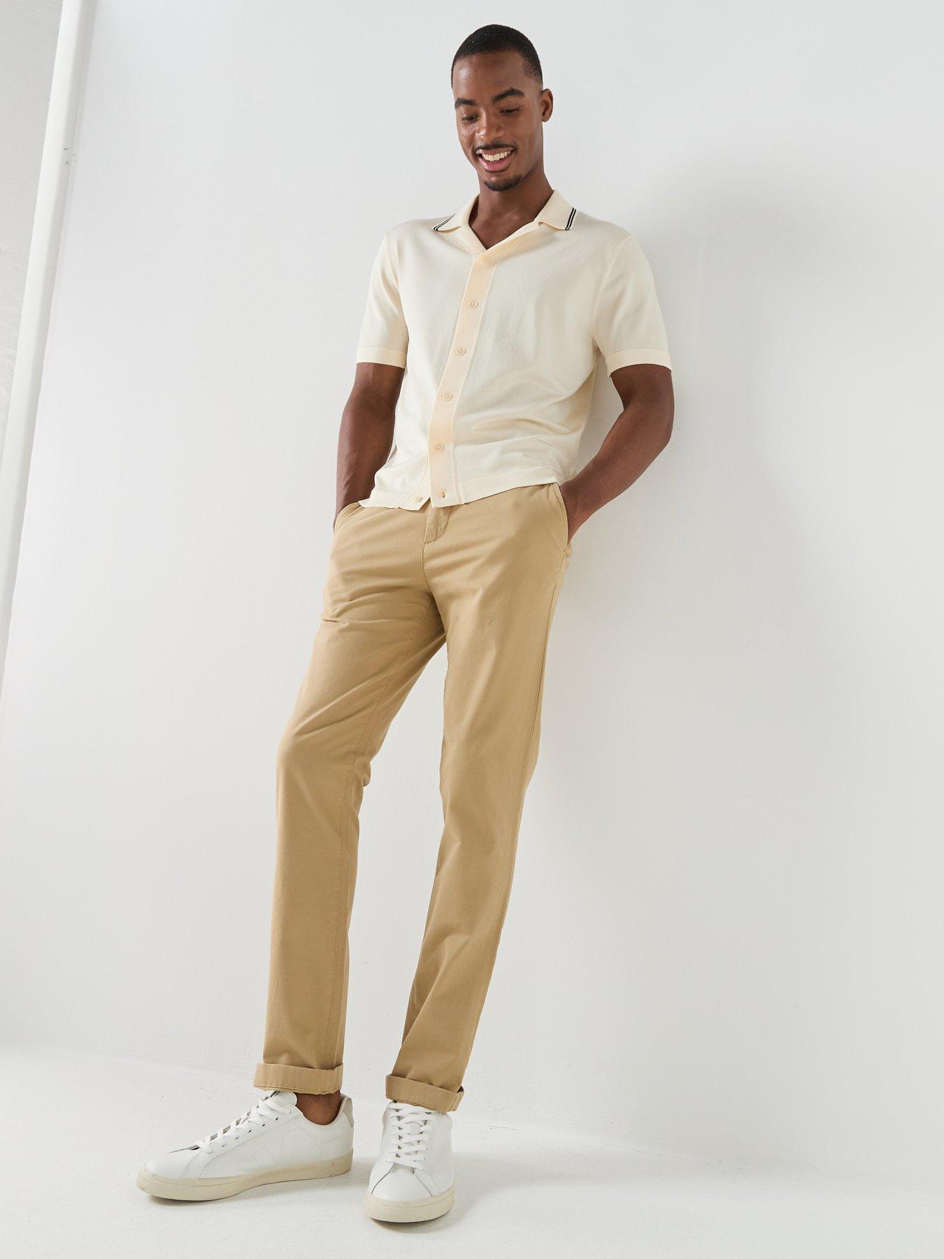 Image 5 of 5 of GANT Classic Slim Fit Chinos - Beige
