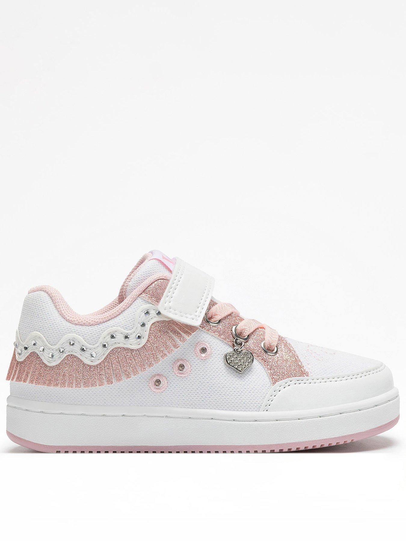 Lelli Kelly Frangetta Mix Scarpa Light-Up Trainer, Pink, Size 11.5 Younger