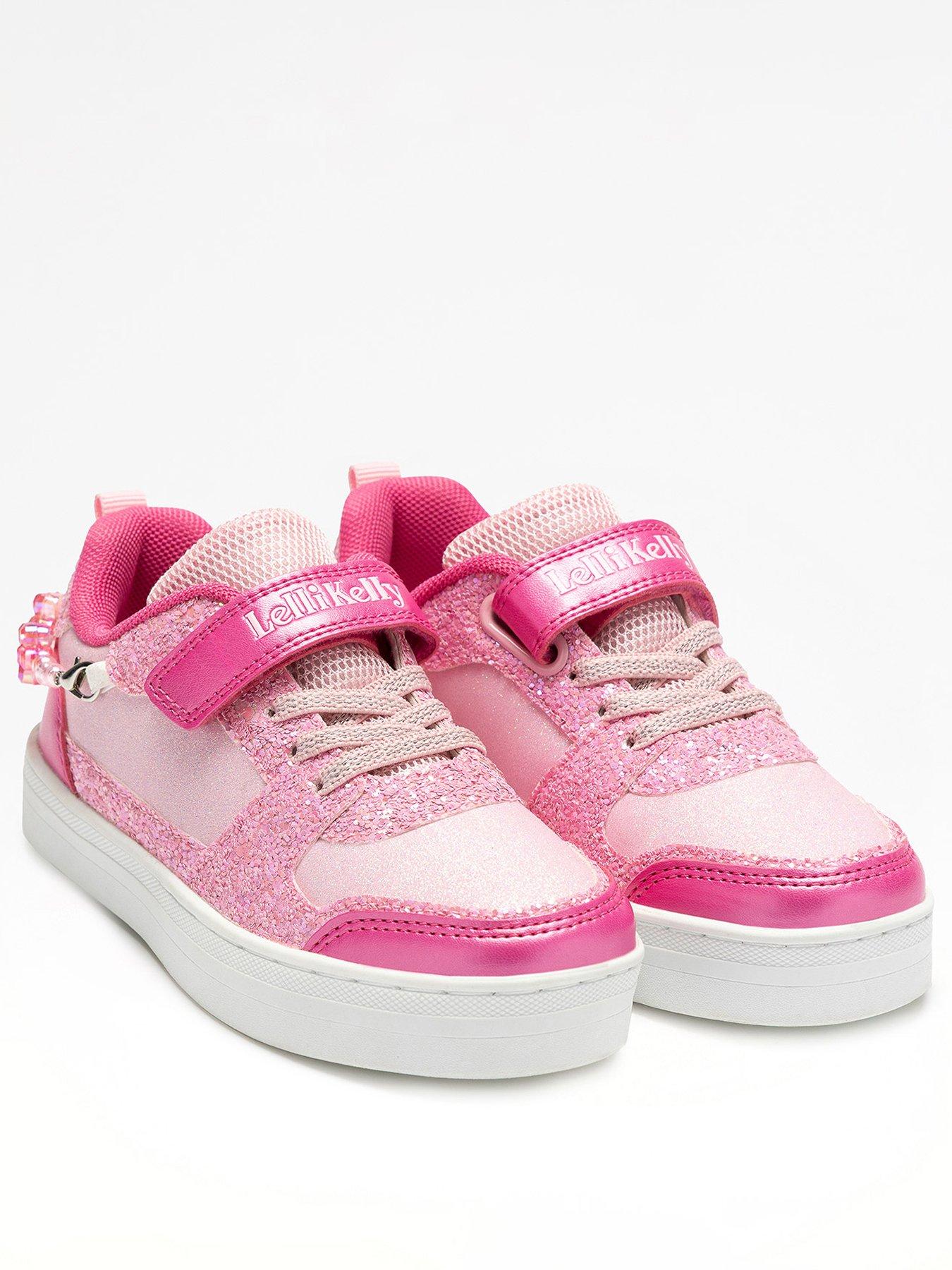 Image 2 of 5 of Lelli Kelly Gioello Scrapa Velcro Strap Trainer - Pink