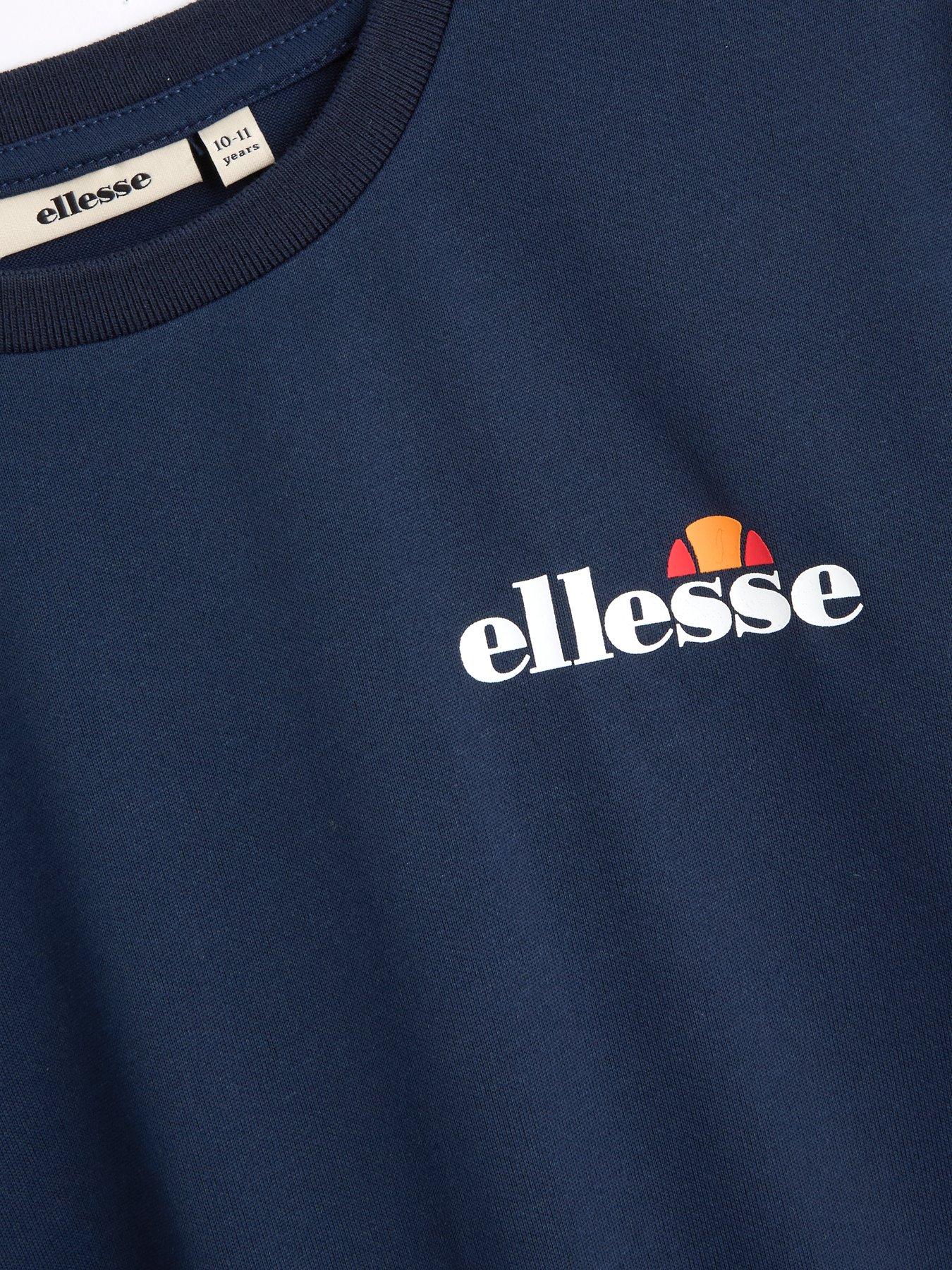 Image 5 of 5 of Ellesse Junior Boys Vascero T-Shirt And Short Set - Navy