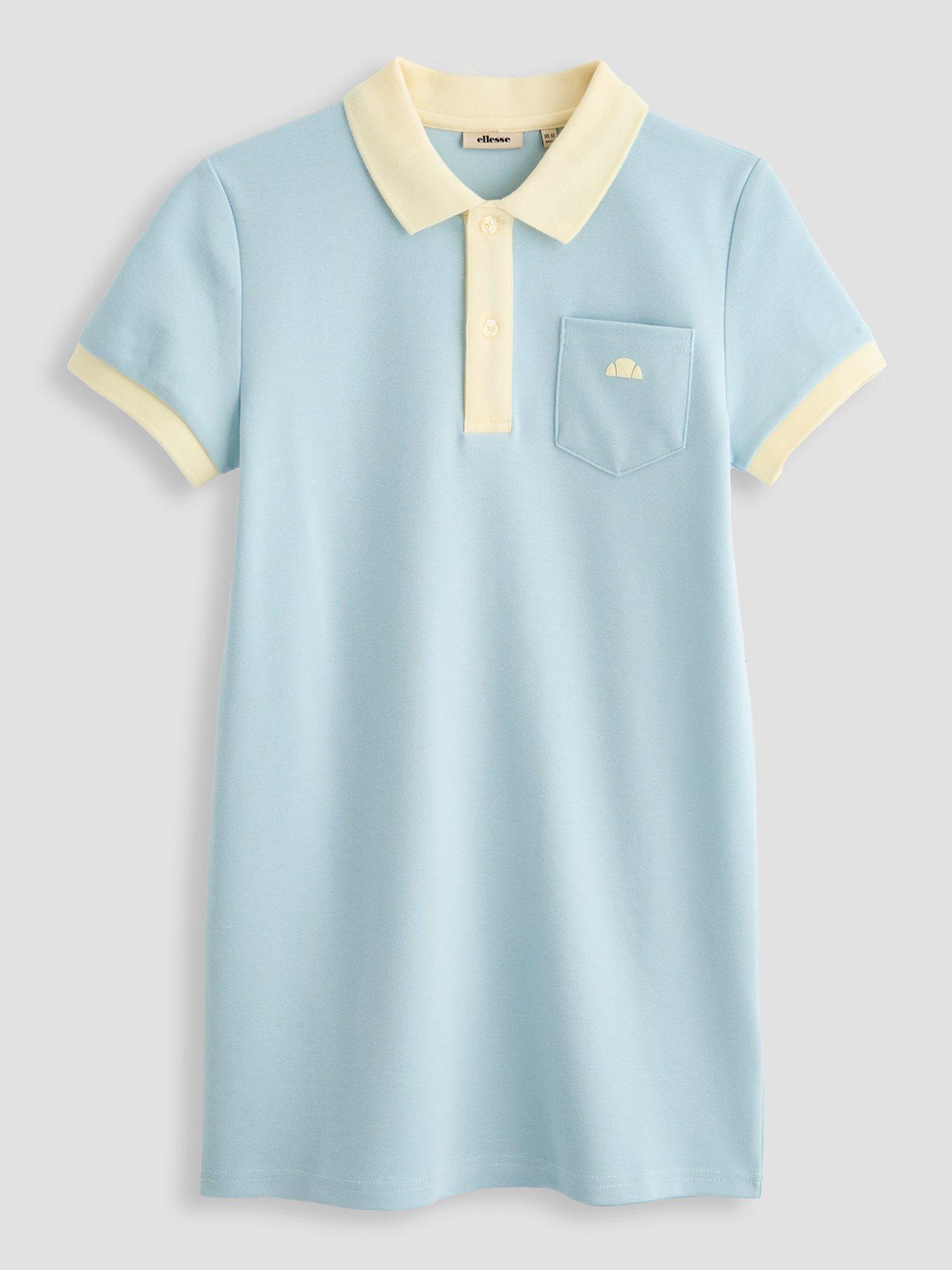 Ellesse Junior Girls Ribes Polo Dress-light Blue