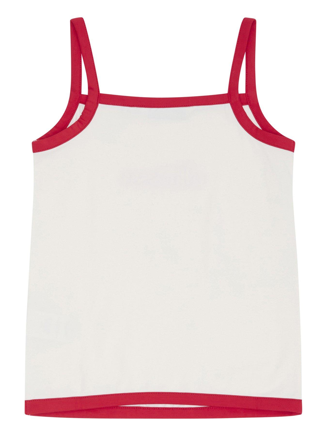 Image 2 of 2 of Ellesse Junior Girls Luxardo Vest -Off White/Red