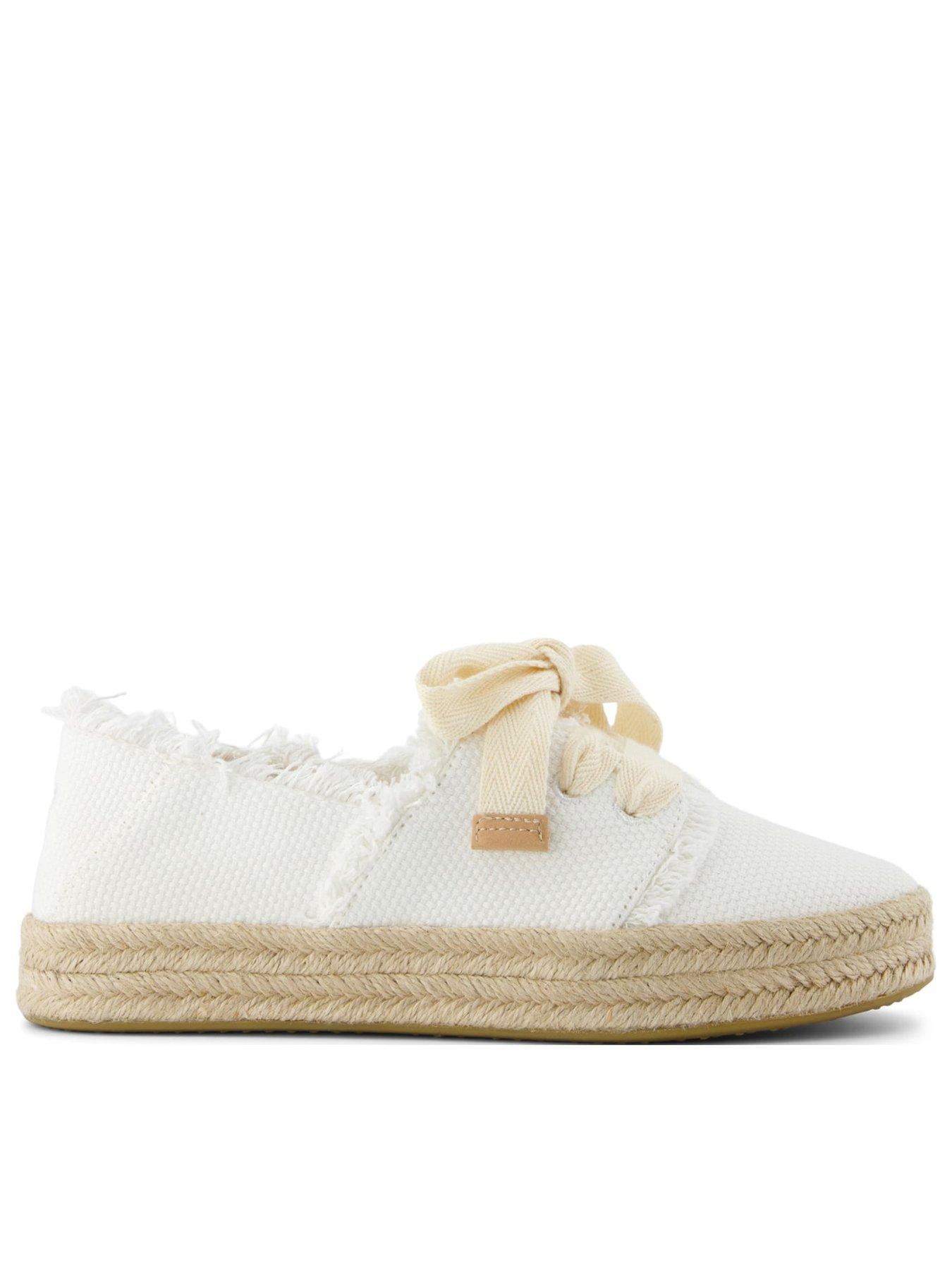 Image 1 of 3 of TOMS Carolina Lace Up - White