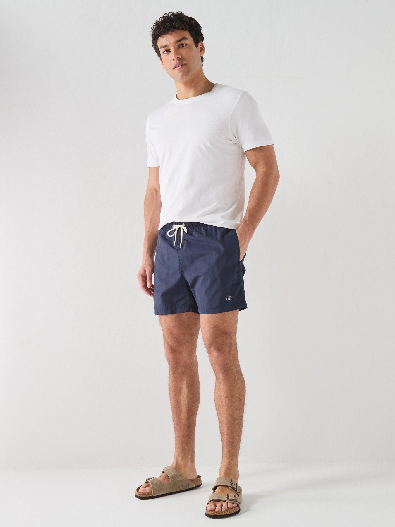 Image 3 of 6 of GANT Logo Swim Shorts - Navy