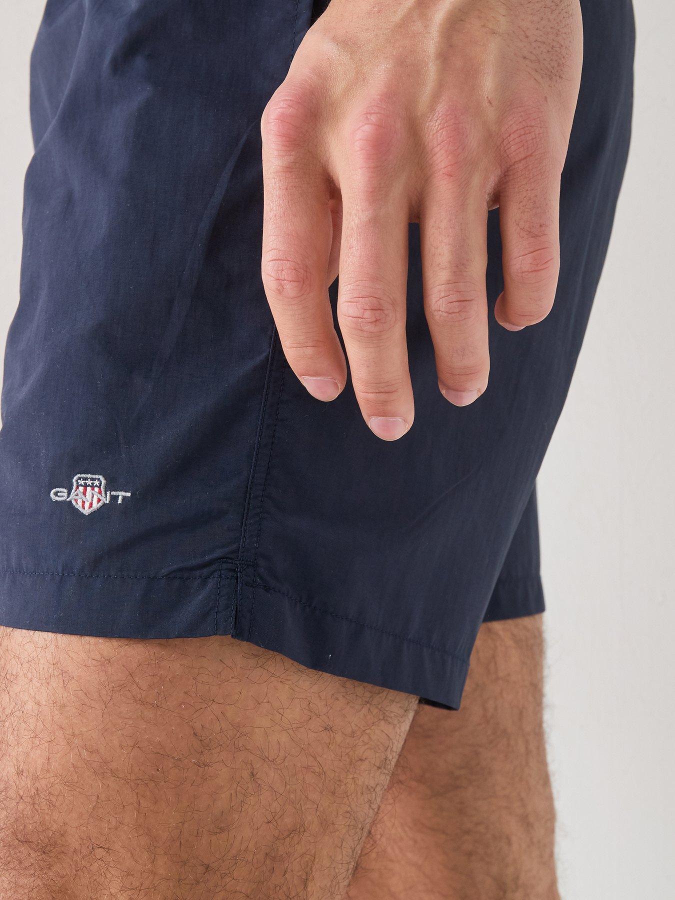 Image 4 of 6 of GANT Logo Swim Shorts - Navy