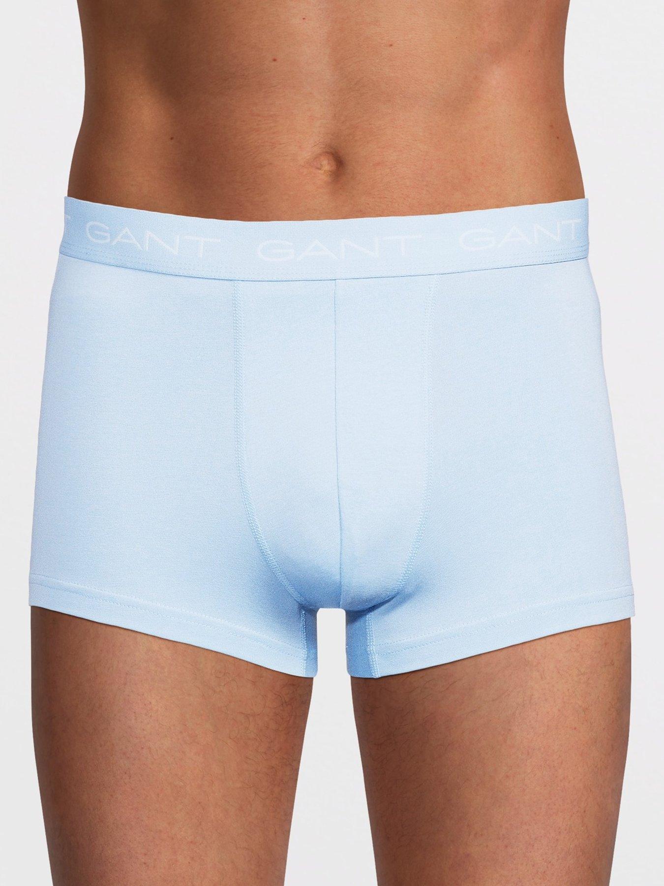 Image 2 of 4 of GANT 3 Pack Plain/Stripe Trunks - Blue