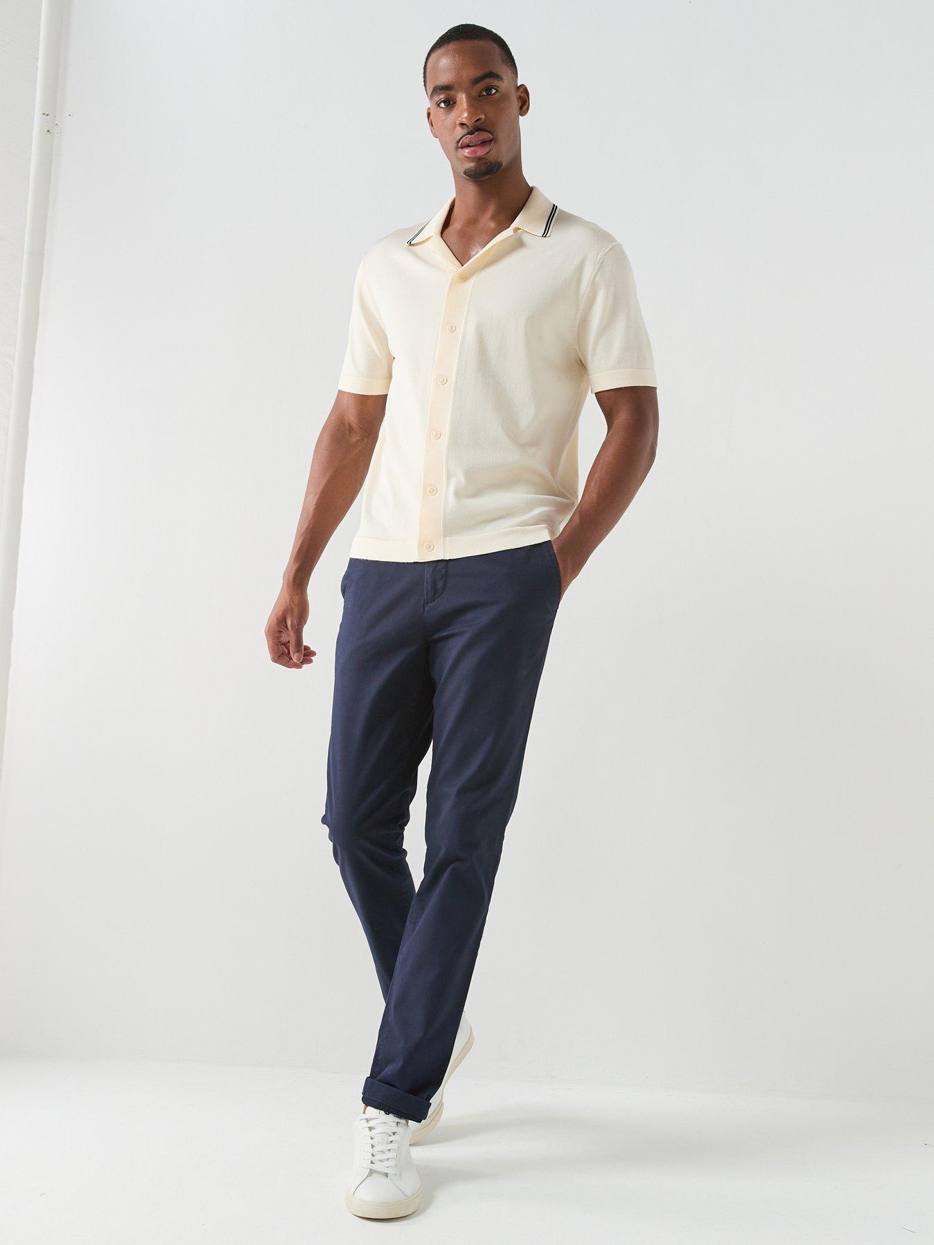 Image 3 of 5 of GANT Classic Slim Fit Chinos - Navy