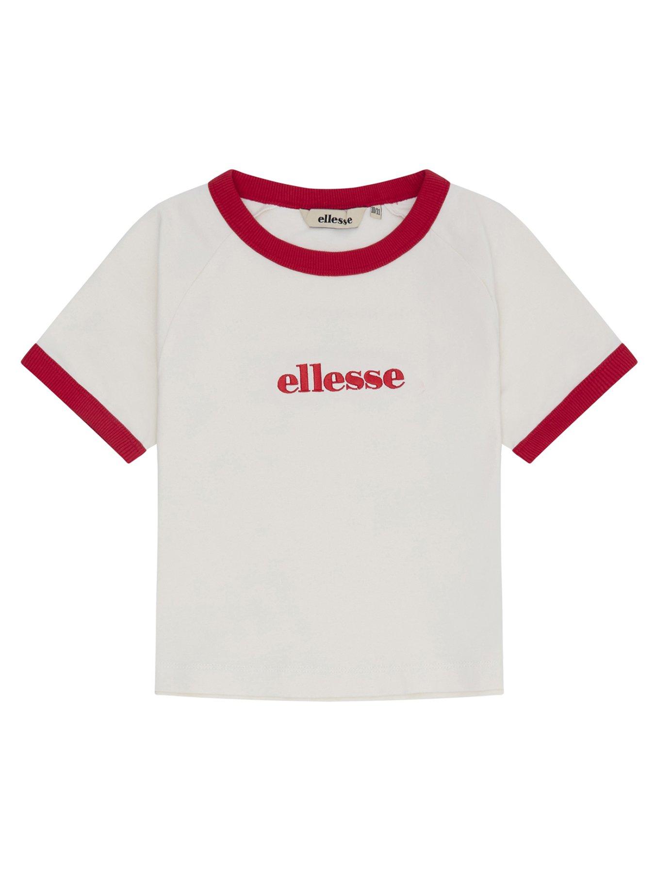 Ellesse Junior Girls Carpano T-Shirt, White, Size 12-13 Years
