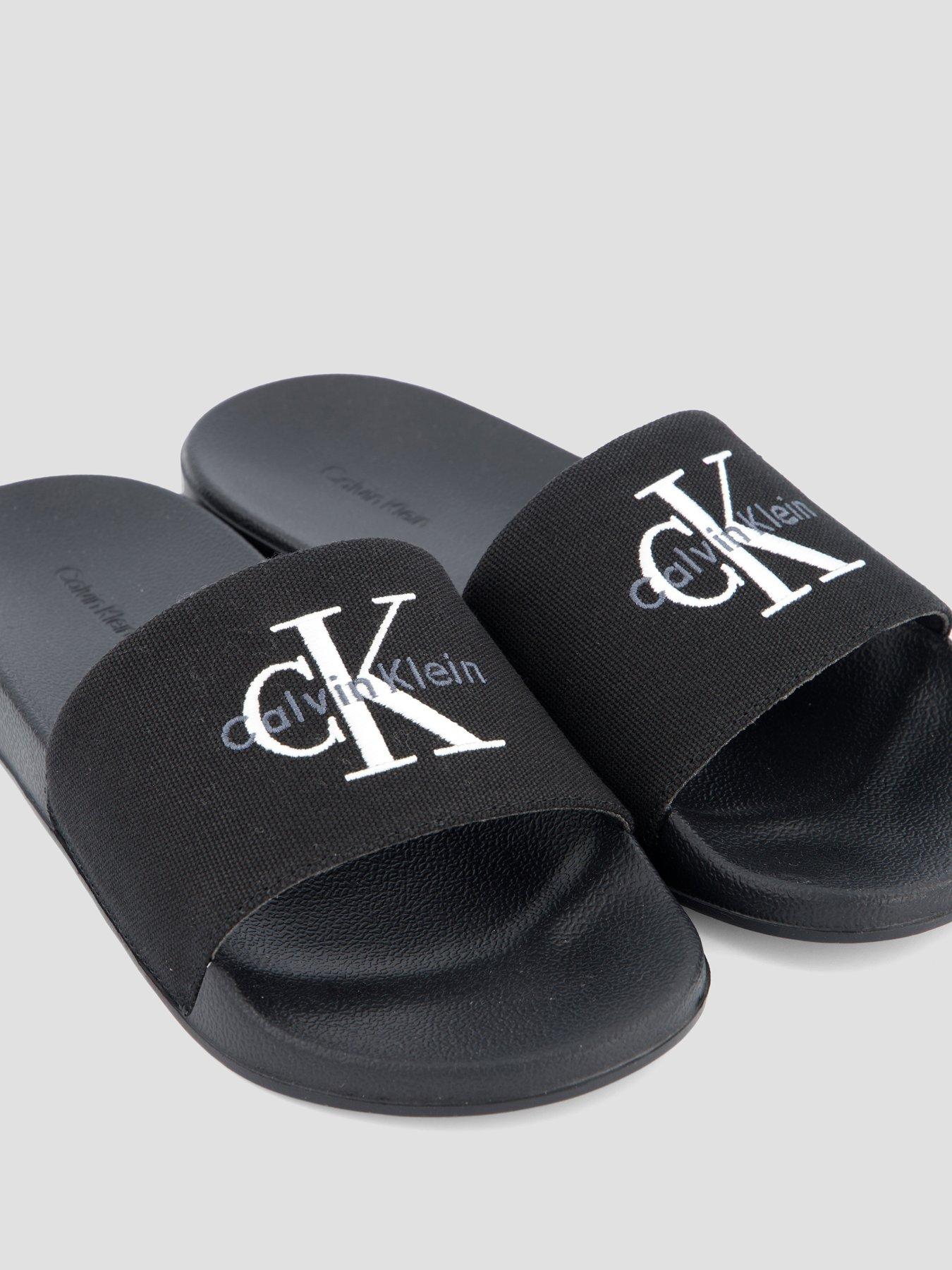 Calvin Klein Jeans Essentials Large Logo Sliders - Black | Very