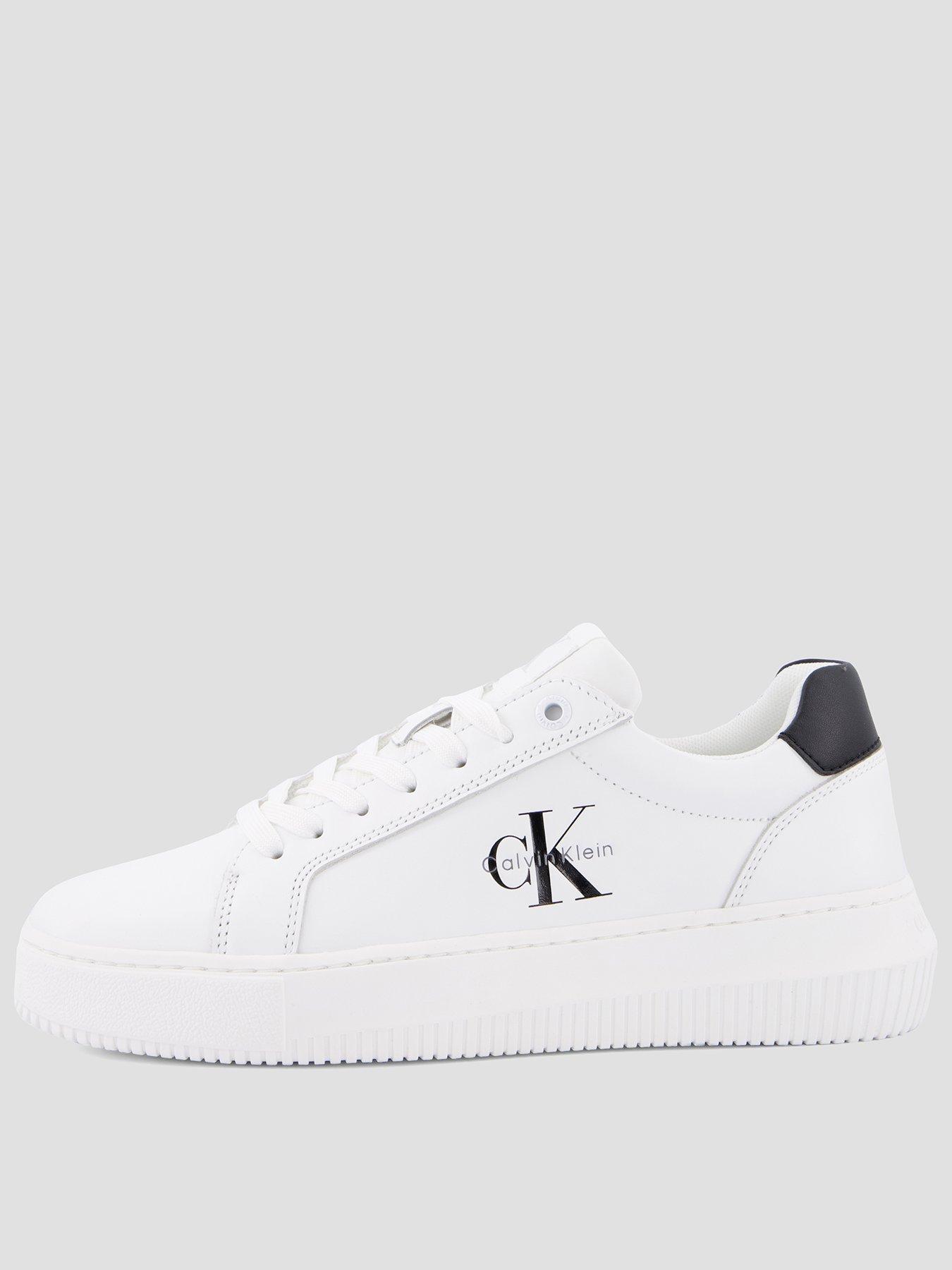 Calvin Klein Jeans Chunky Cupsole Monogram Trainers - White