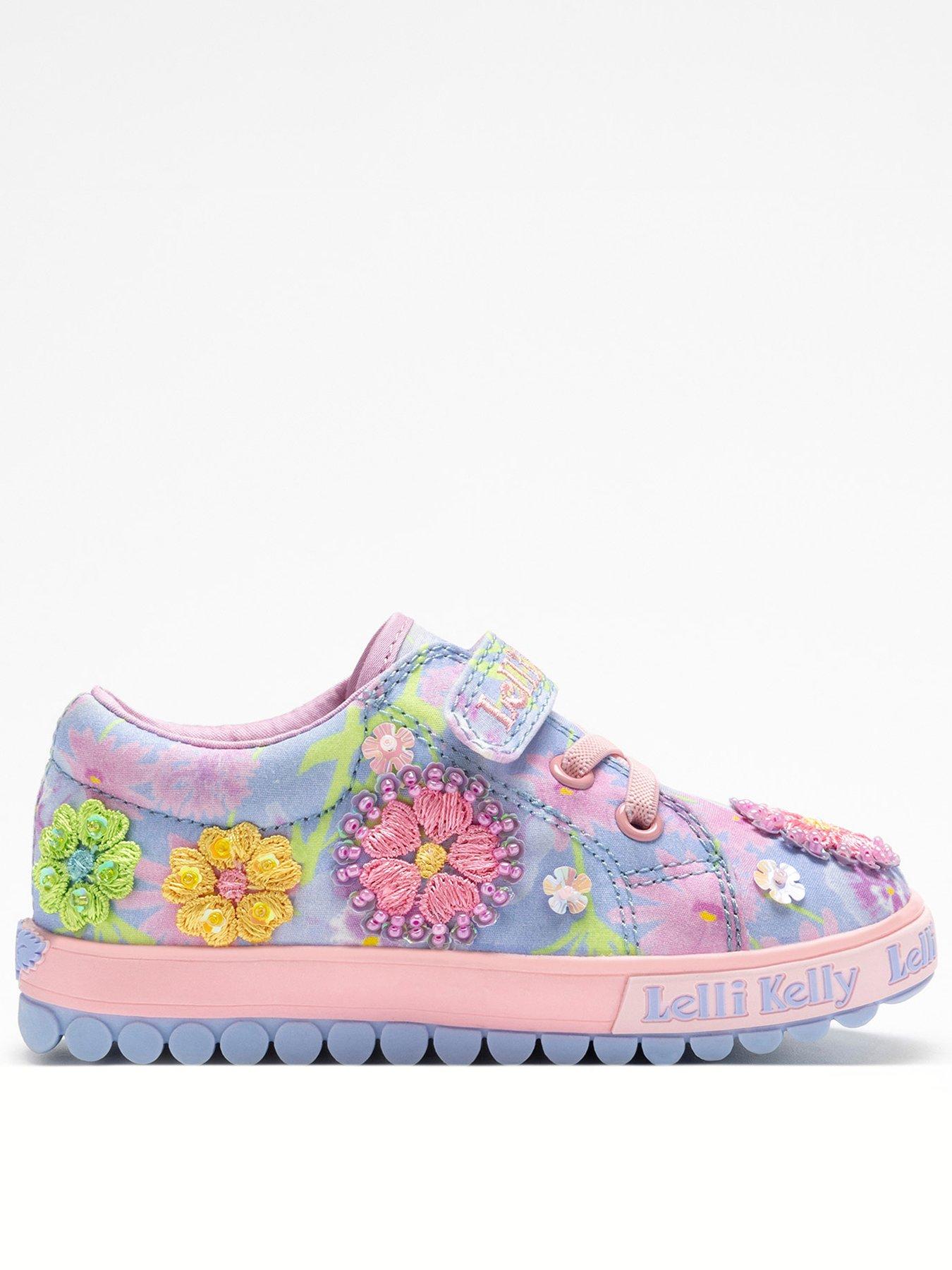 Lelli Kelly Eloise Strap Scarpa Beaded Trainer - Purple