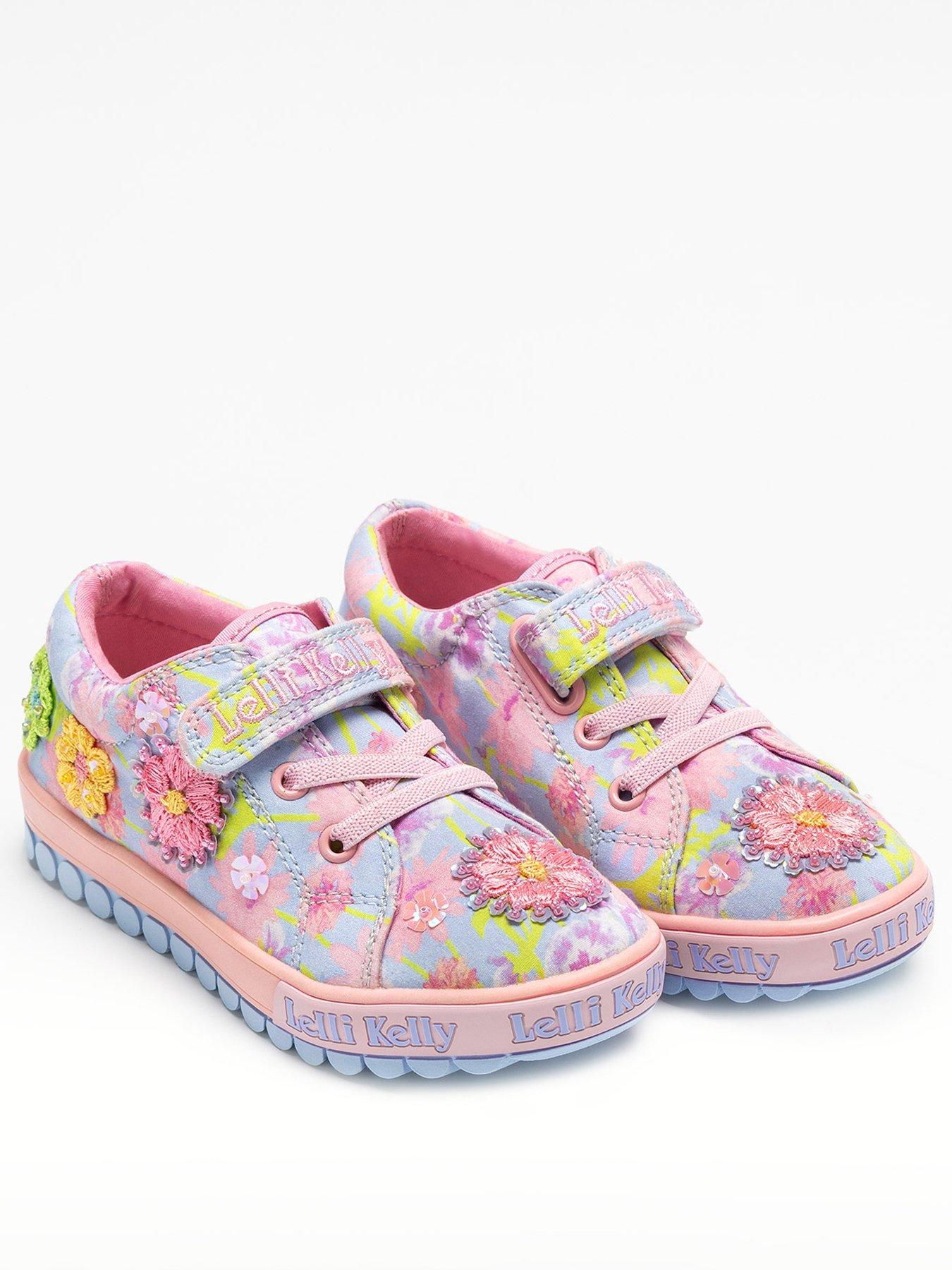 Image 2 of 5 of Lelli Kelly Eloise Strap Scarpa Beaded Trainer - Purple