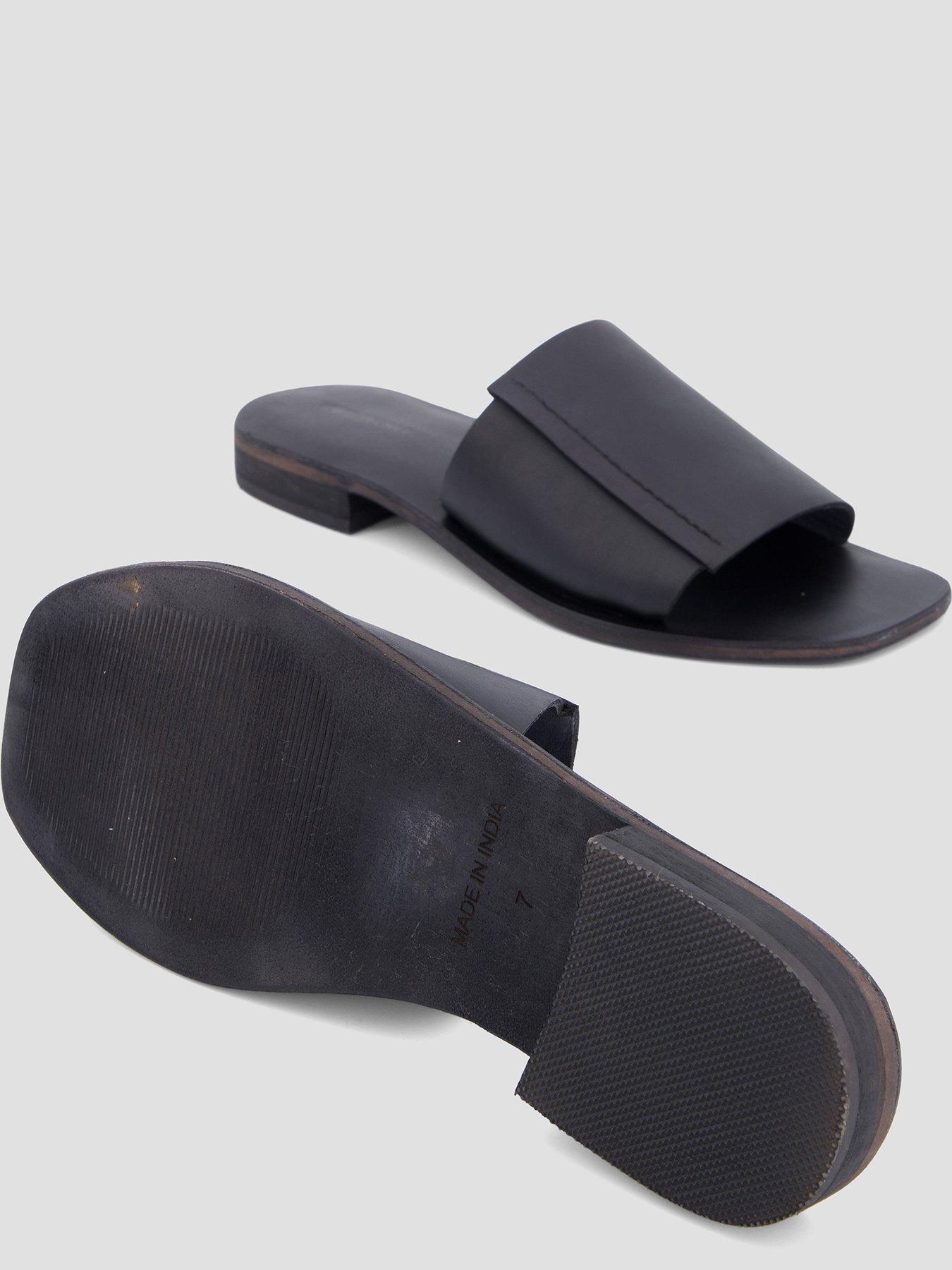 Image 4 of 7 of FREE PEOPLE Verona Slide Sandals - Black