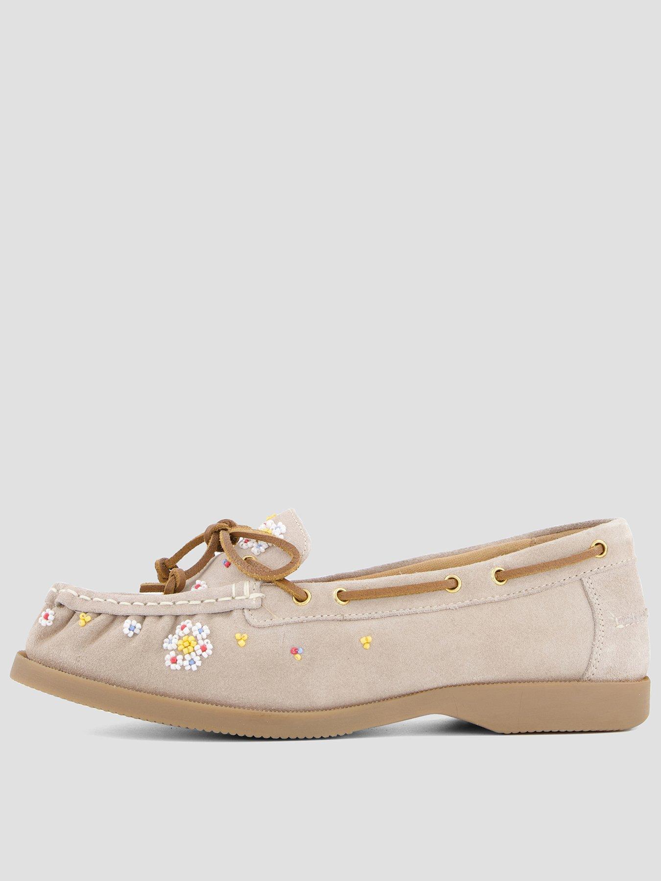 FREE PEOPLE Sandy Seed Bead Boat Shoe