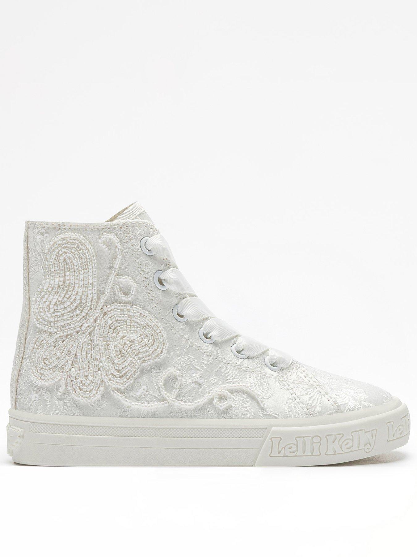 Lelli Kelly Jadis Scarpa Beaded Trainer - White