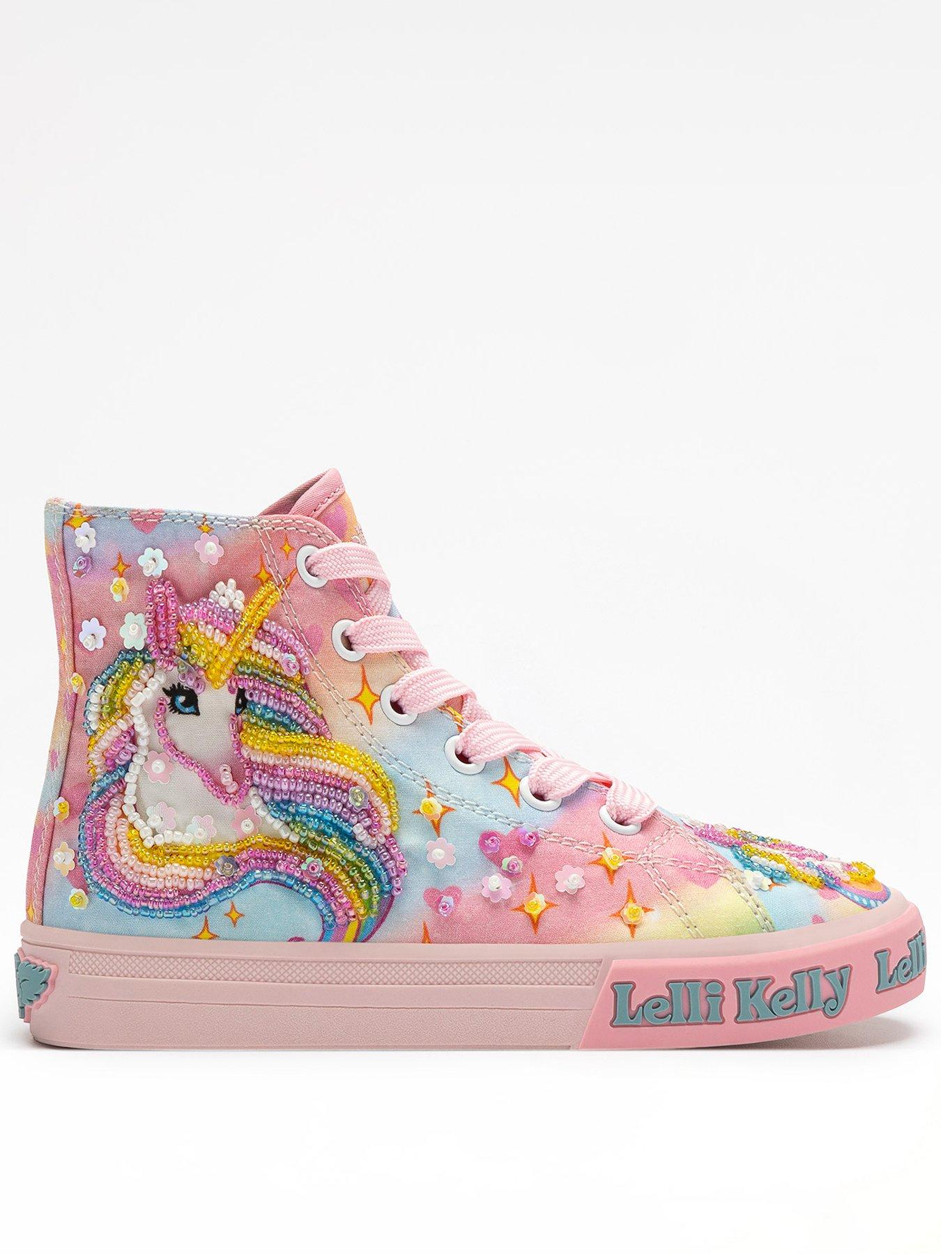 Image 1 of 4 of Lelli Kelly Unicorn Rainbow Scarpa Trainer - Multi
