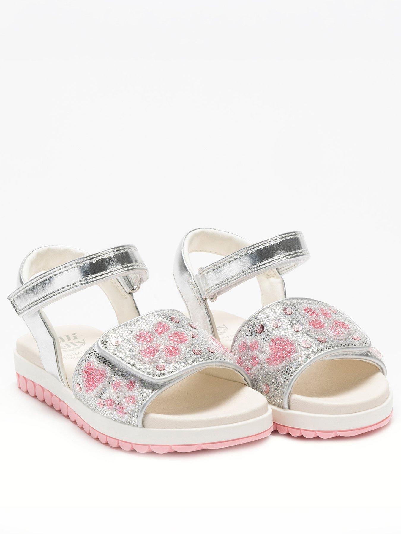 Image 2 of 5 of Lelli Kelly Cressida Beaded Sandal - Silver