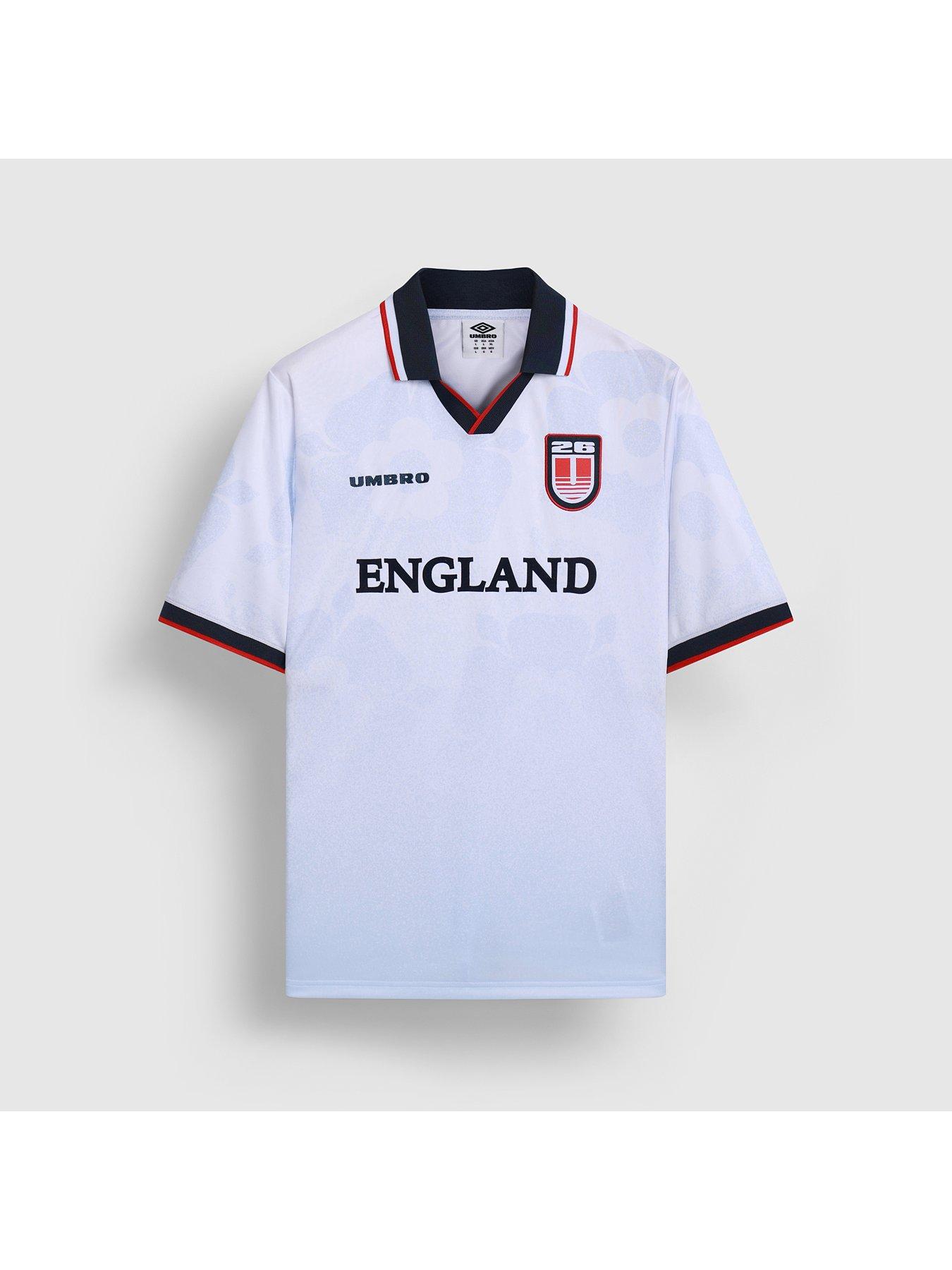Umbro Mens Football England Jersey, White, Size 2Xl, Men