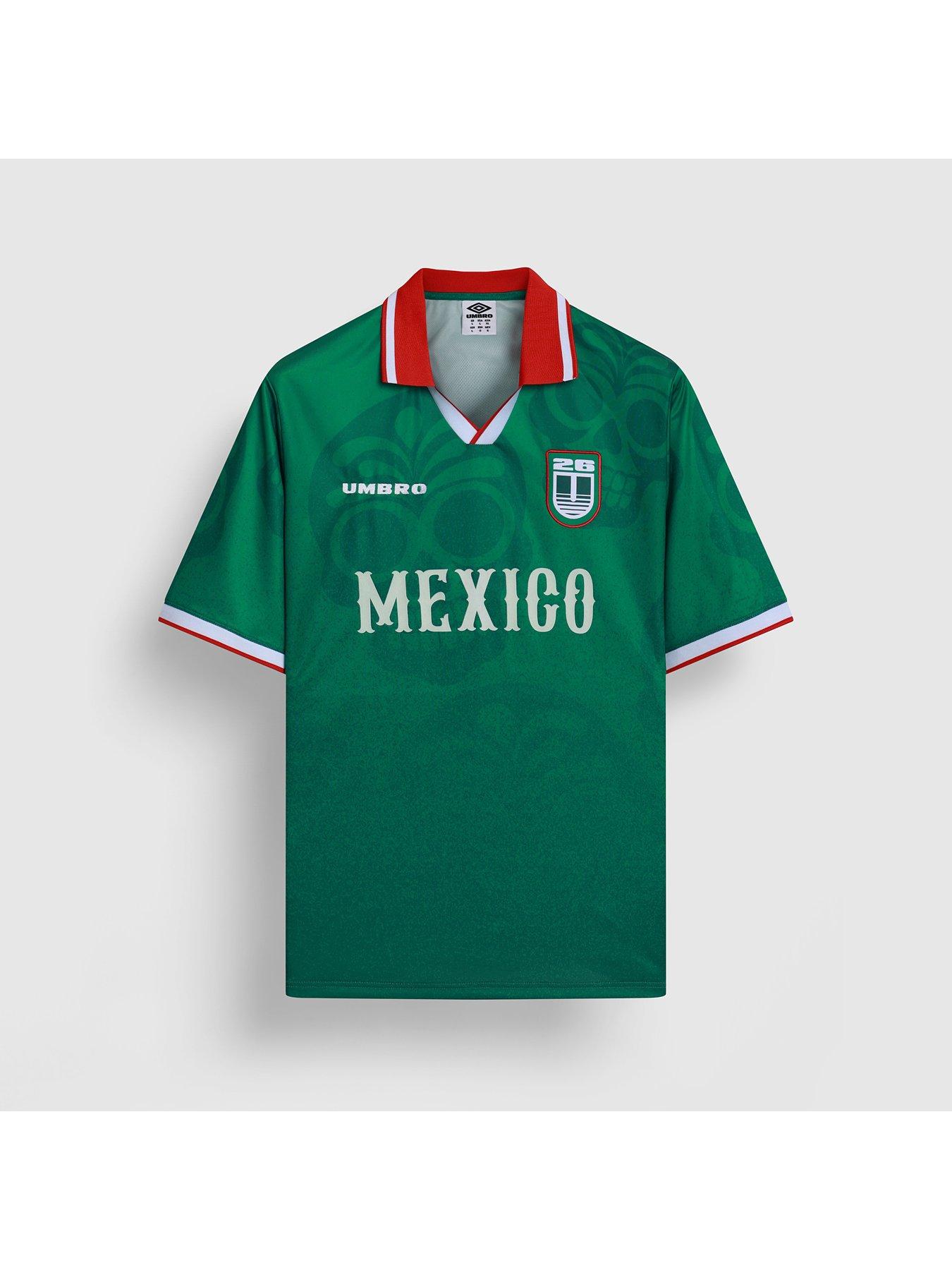 Umbro Mens Football Mexico Jersey, Green, Size S, Men