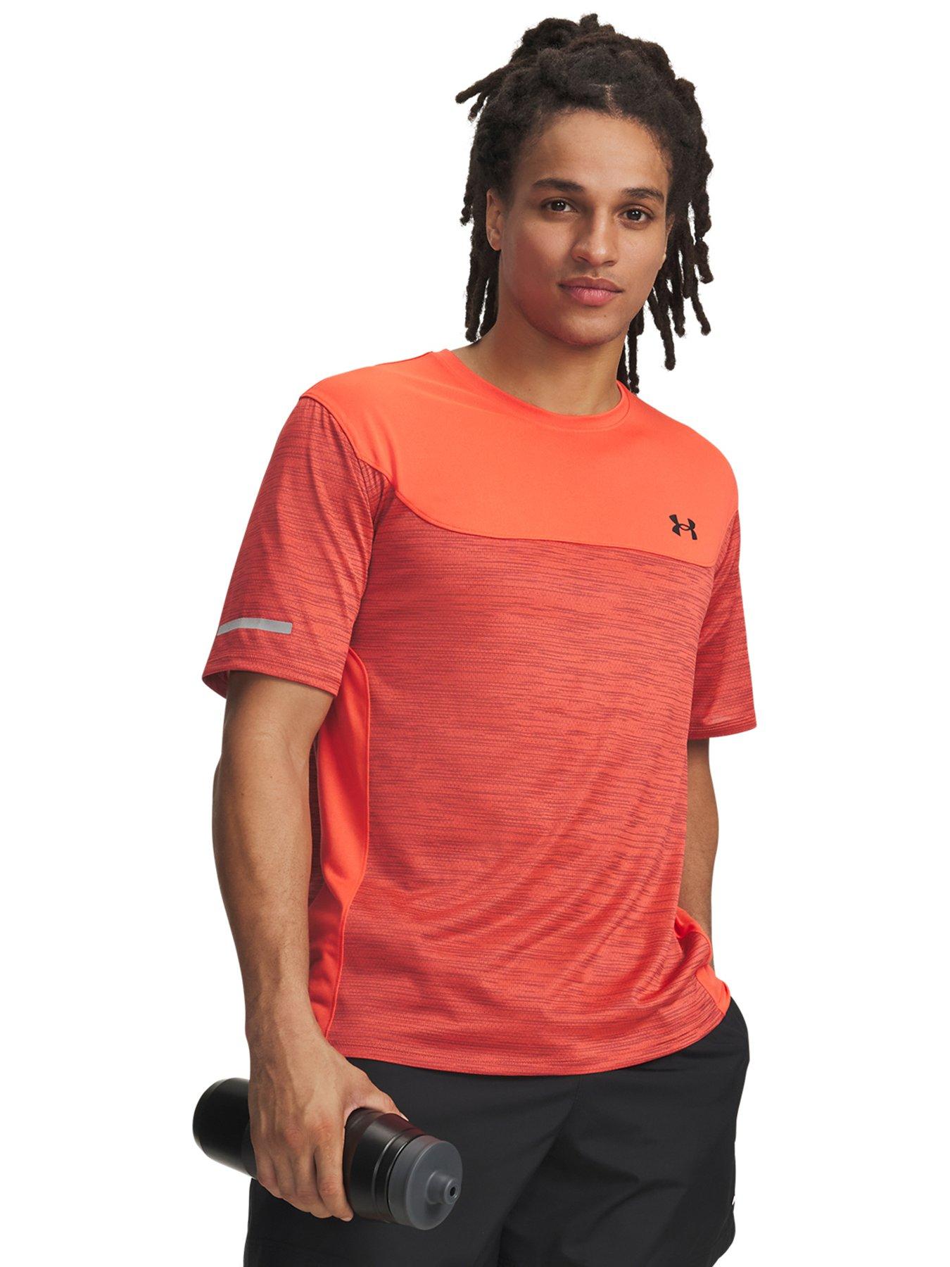 UNDER ARMOUR Mens Training Tech Utility Short Sleeve T-Shirt, Red, Size Xl, Men