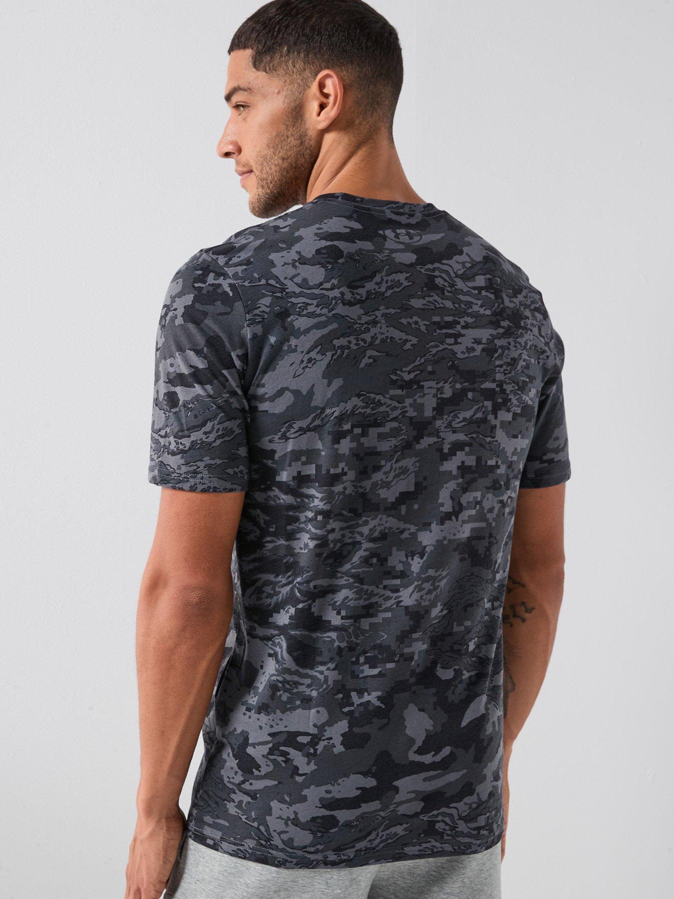 Image 2 of 5 of UNDER ARMOUR Mens Training Big Logo Short Sleeve T-Shirt - Grey