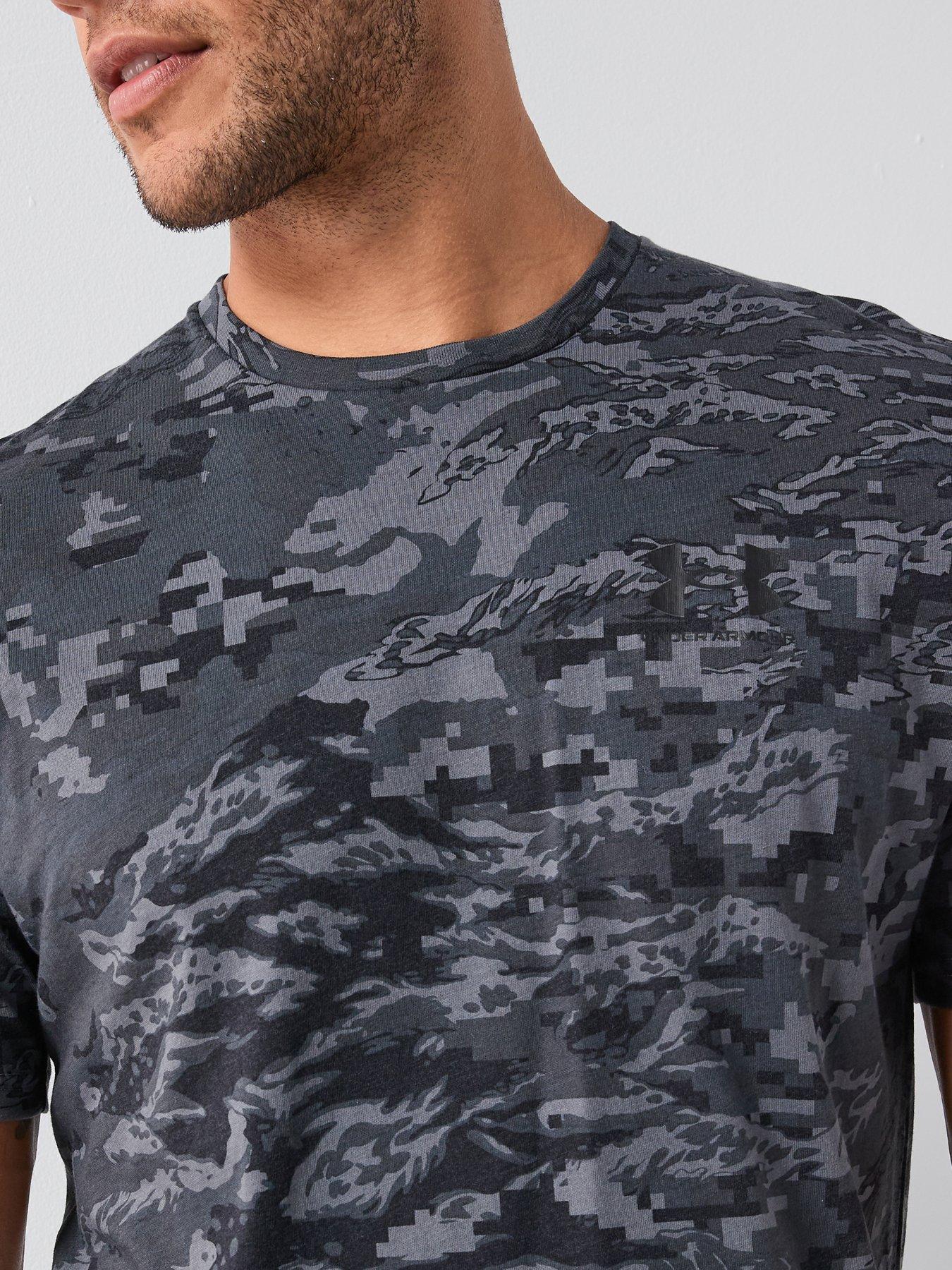 Image 4 of 5 of UNDER ARMOUR Mens Training Big Logo Short Sleeve T-Shirt - Grey