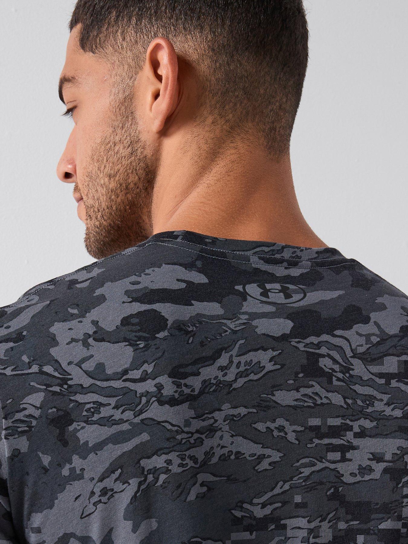 Image 5 of 5 of UNDER ARMOUR Mens Training Big Logo Short Sleeve T-Shirt - Grey