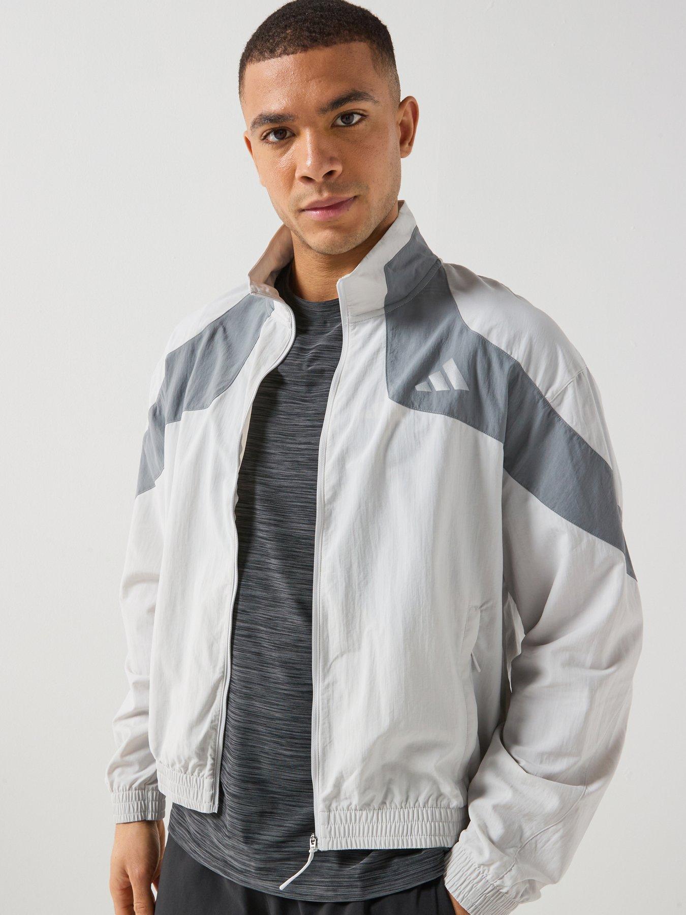 adidas Mens Running Adi365 Seasonal Jacket - Grey | Very
