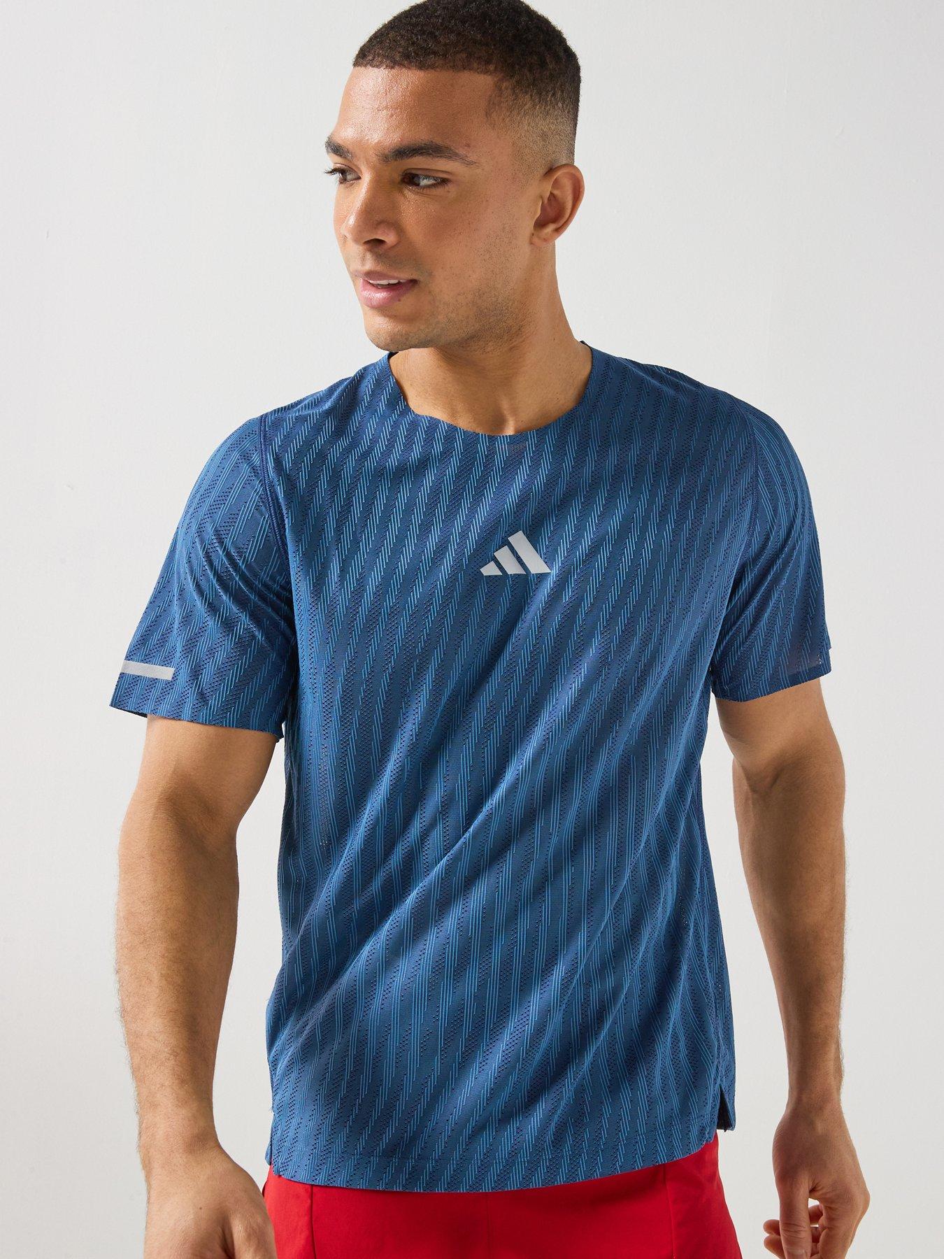 adidas Mens Running Adi365 Climacool T-Shirt - Blue