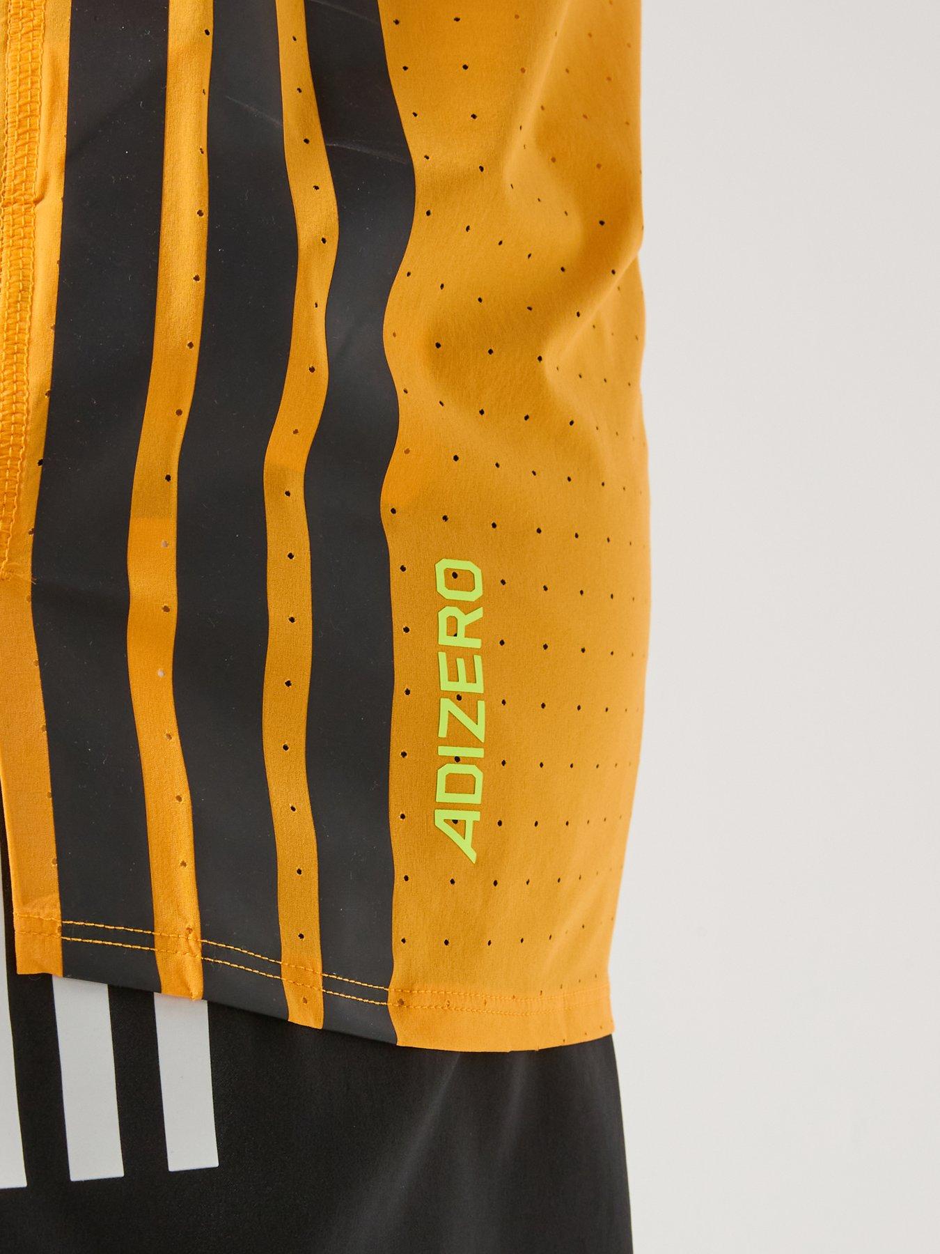 Image 4 of 5 of adidas Mens Running Adizero T-Shirt - Orange