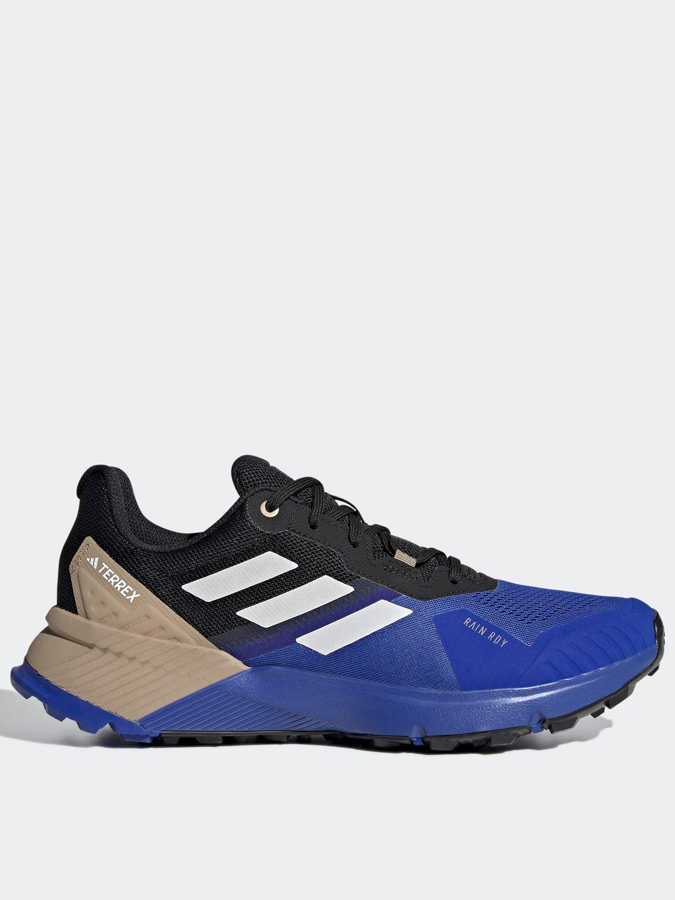 adidas Terrex Mens Trail Running Soulstride Rain Ready Trainers - Blue