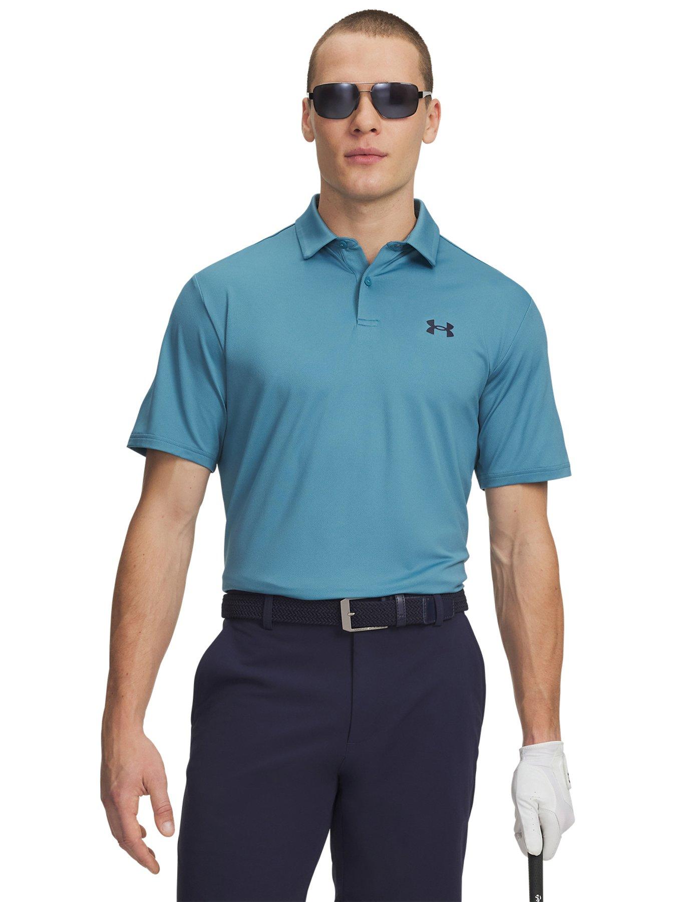 UNDER ARMOUR: Mens Golf Matchplay Short Sleeve Polo - Blue