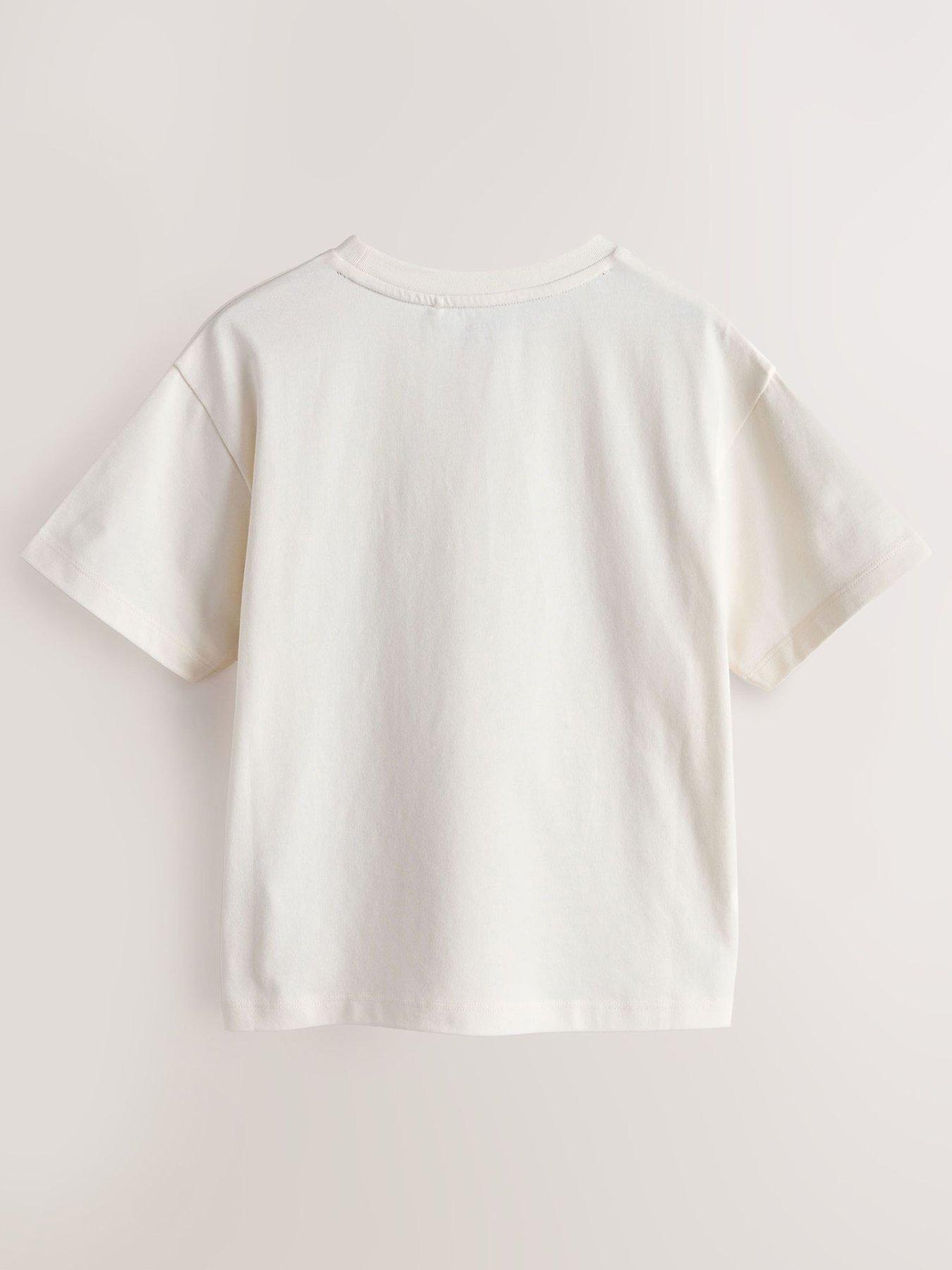 Image 3 of 6 of smALLSAINTS Older Girls Logo Graphic Print T-Shirt - White