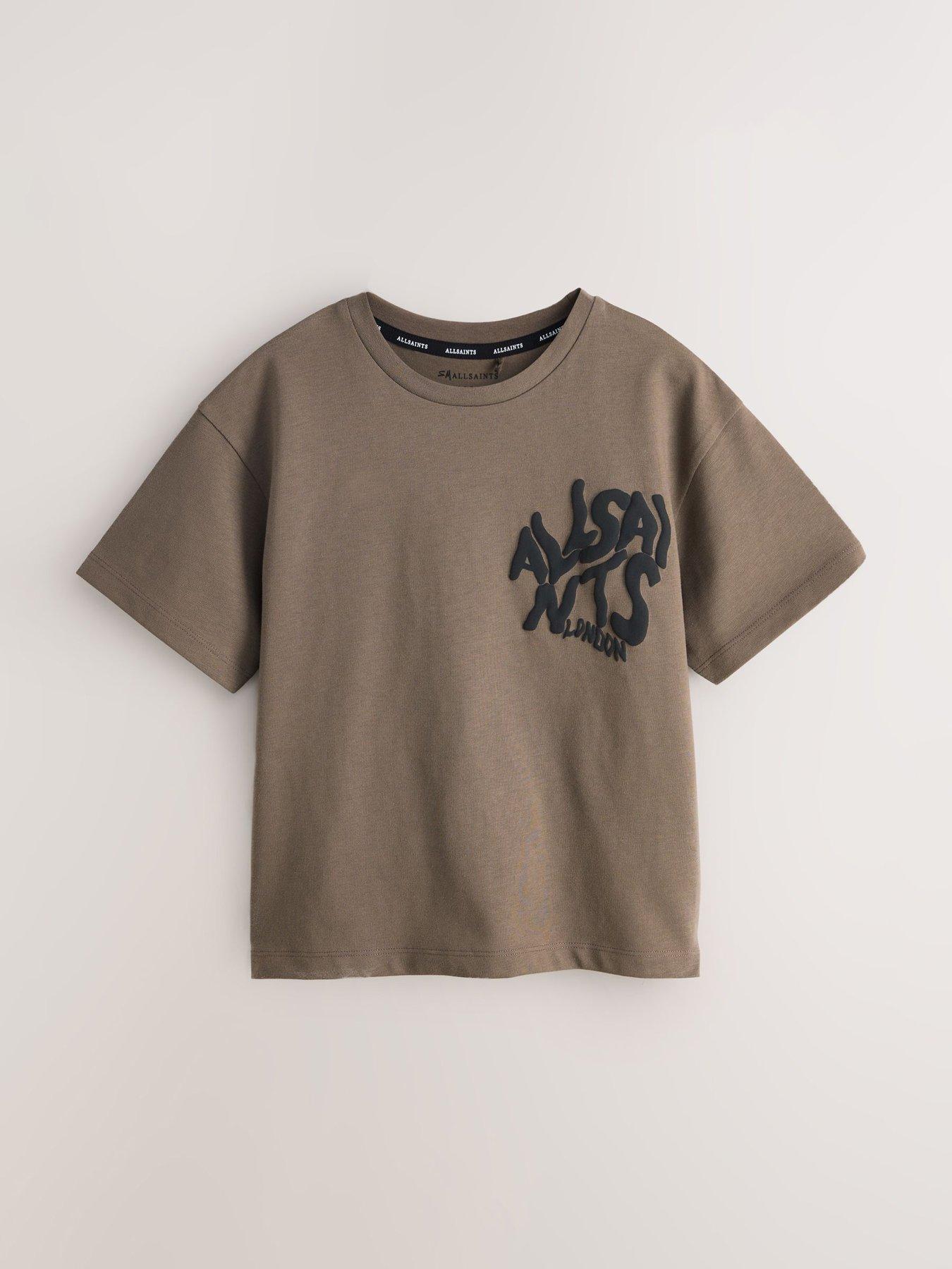 Image 4 of 7 of smALLSAINTS Younger Boys Orlando Back Print Short Sleeved T-Shirt - Brown