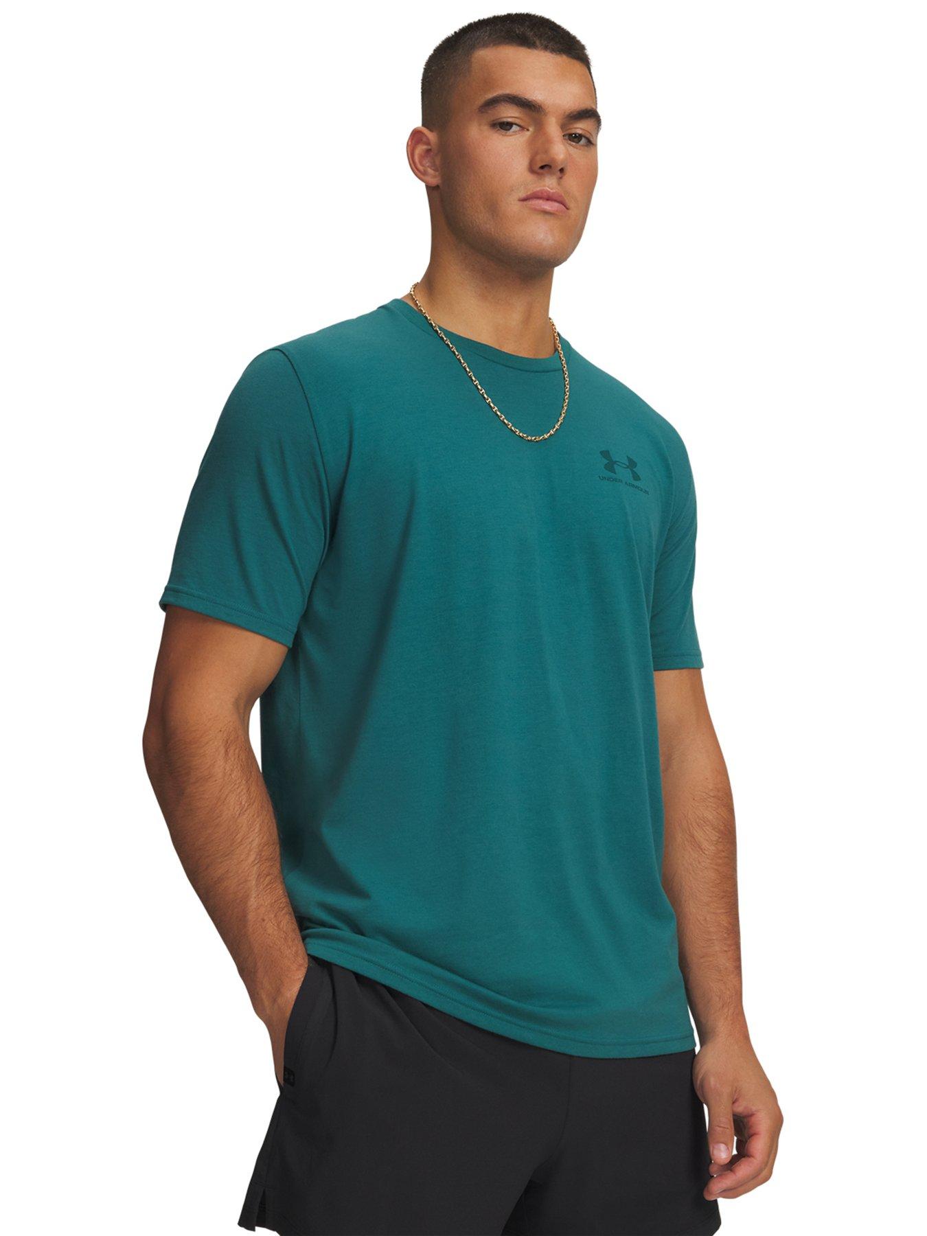 UNDER ARMOUR Mens Training Left Chest Short Sleeve T-Shirt - Green
