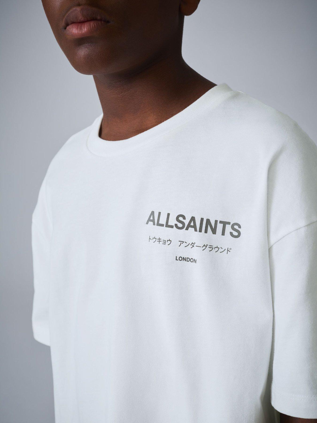 Image 3 of 7 of smALLSAINTS Boys Underground Graphic Print T-Shirt - White